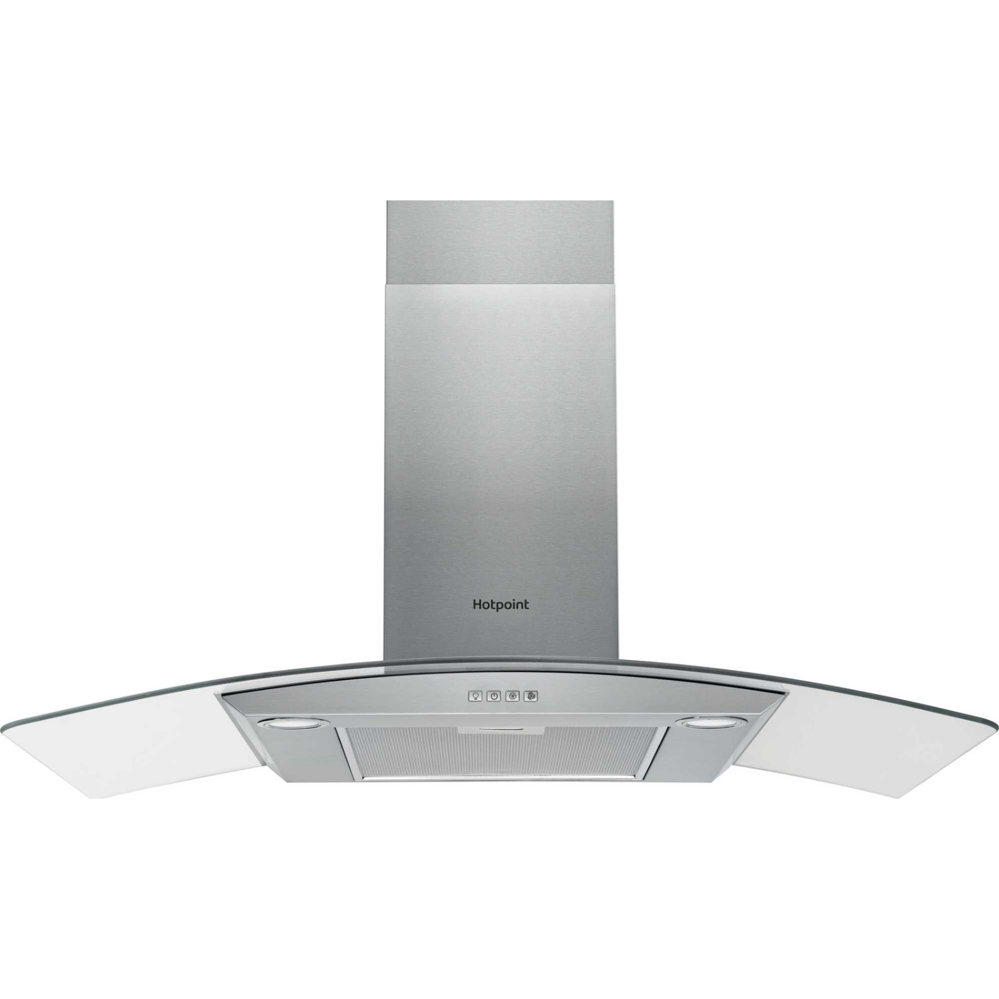 Hotpoint PHGC9.4FLMX 90cm Chimney Cooker Hood - Stainless Steel