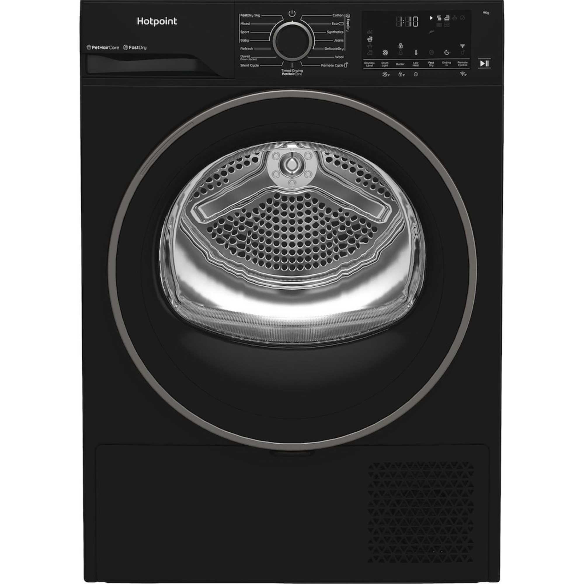 Hotpoint C HD 94M BBS UK 9kg Heat Pump Tumble Dryer - Black