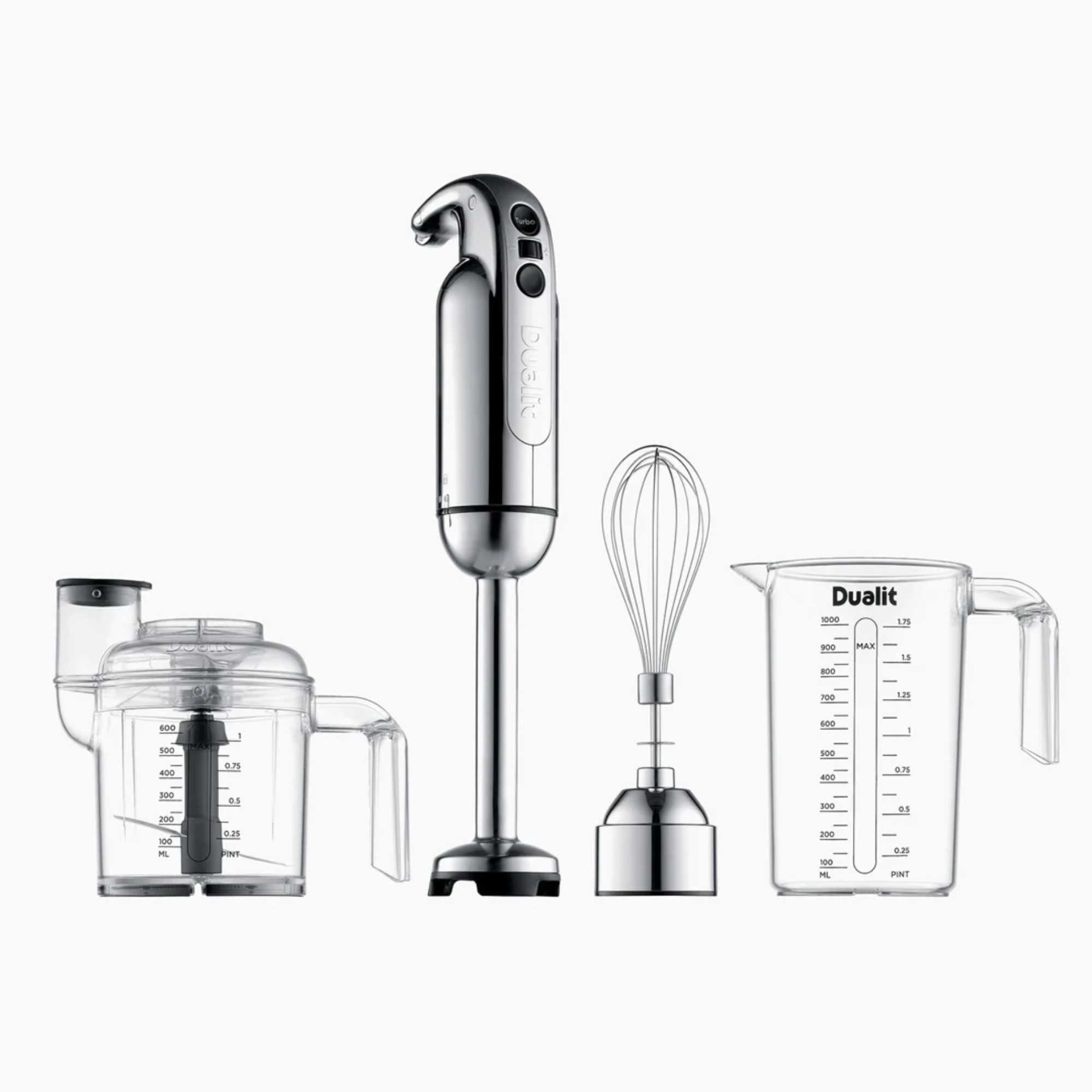 Dualit 88910 700W Hand Blender - Tritan Jug, Whisk & Chopper Bowl