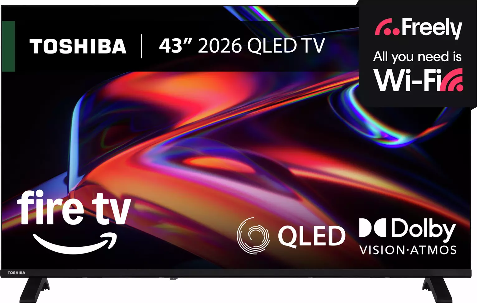 Toshiba 43 Inch 43QF2653DB Smart 4K UHD QLED Freely Fire TV