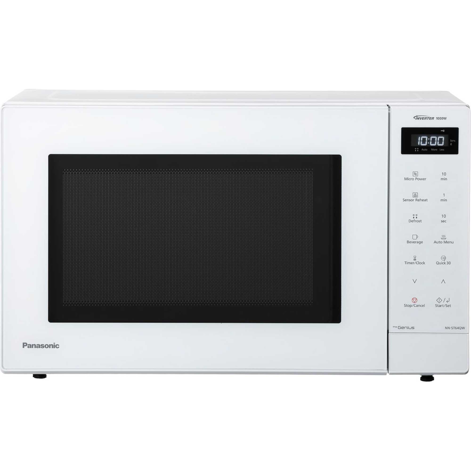 Panasonic NNST64QWBPQ 1000w 32 Litre Solo Microwave - White