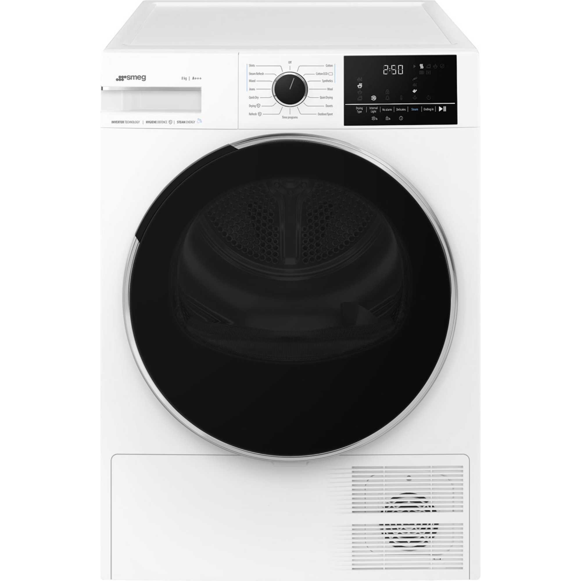 Smeg DNP83SEUK 8kg Heat Pump Tumble Dryer - White