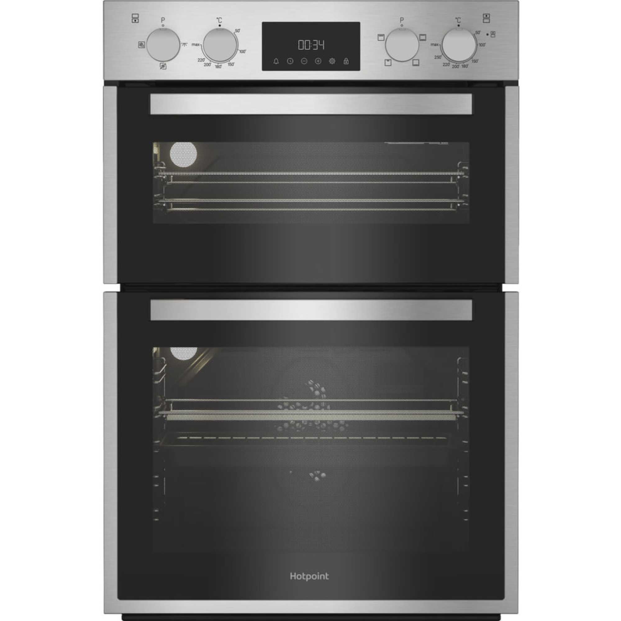 Hotpoint DIH 10D IX Built-In Double Oven - Stainless Steel
