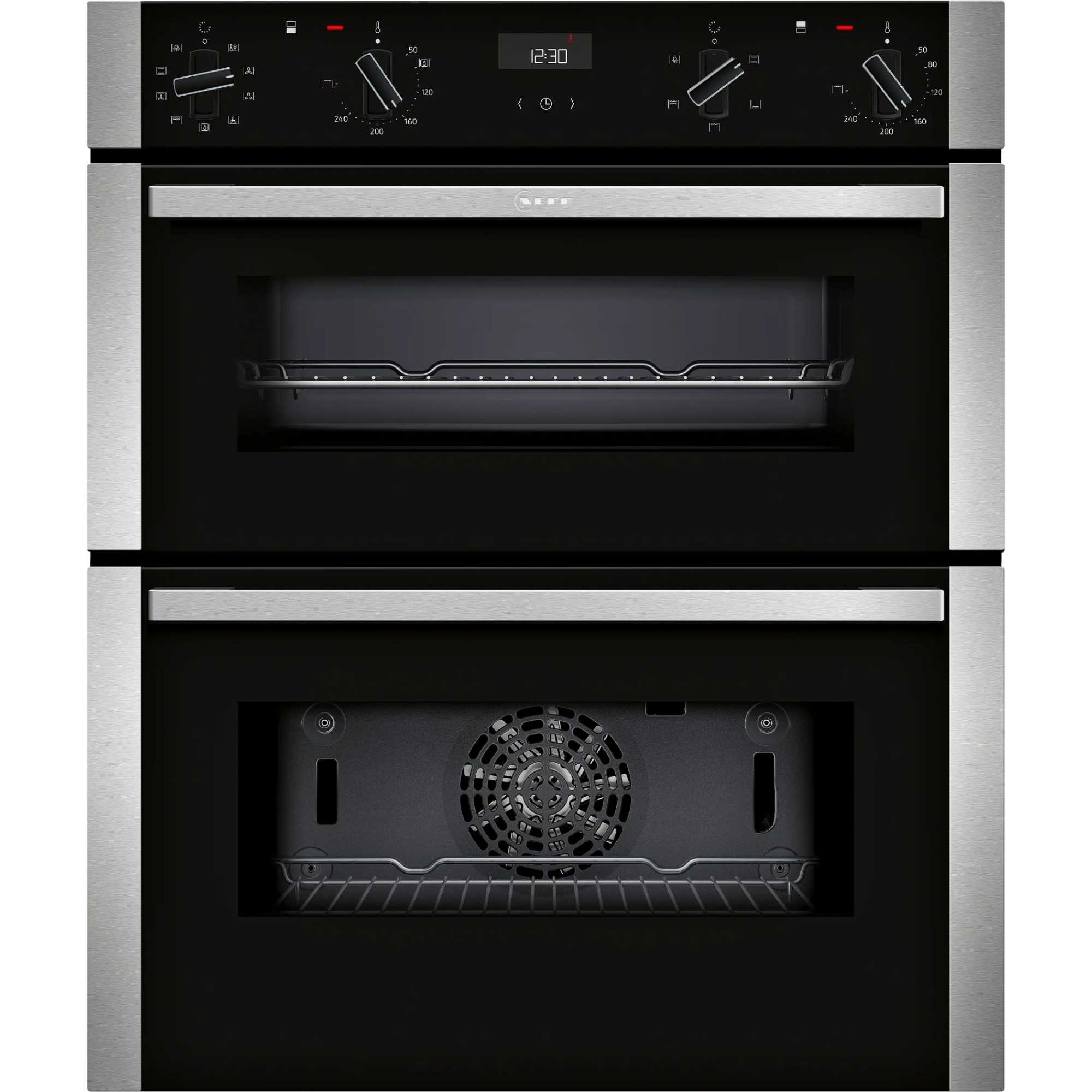 NEFF N 50 J1ACE2HN0B Built-In Double Oven - Stainless Steel