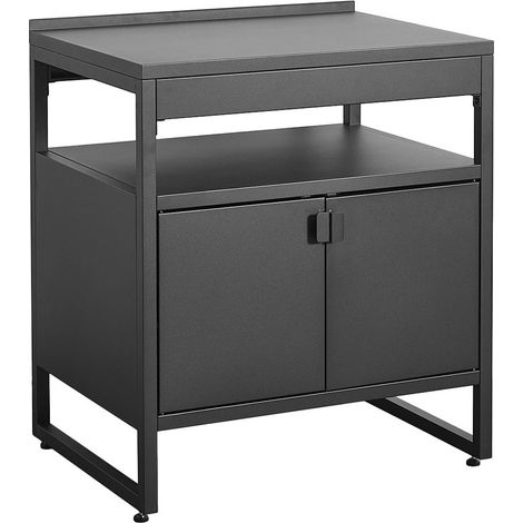 Outdoor kitchen steel 2 doors L80cm black - Kea