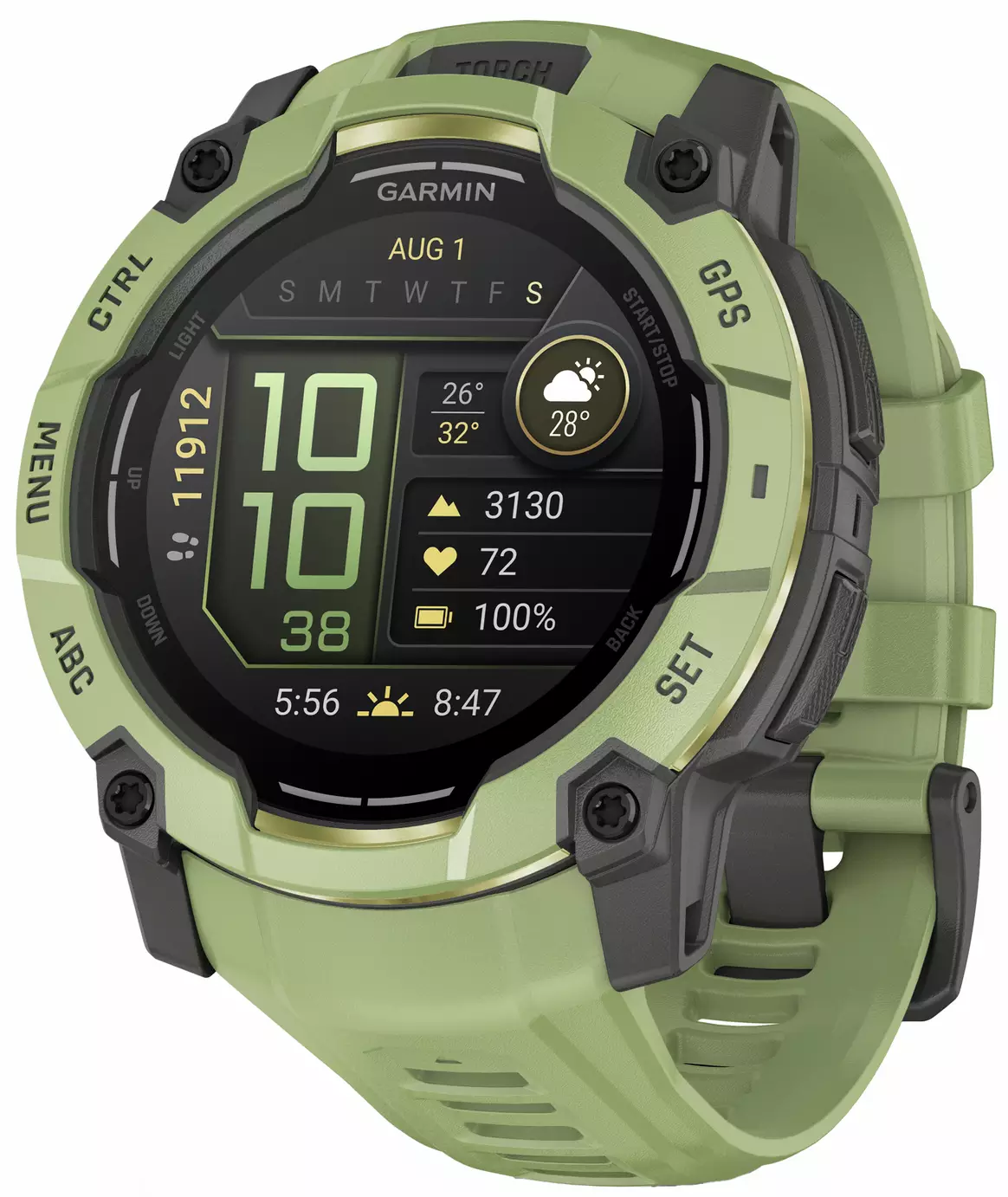 Garmin Instinct 3 50mm GPS Smart Watch - Fern Green