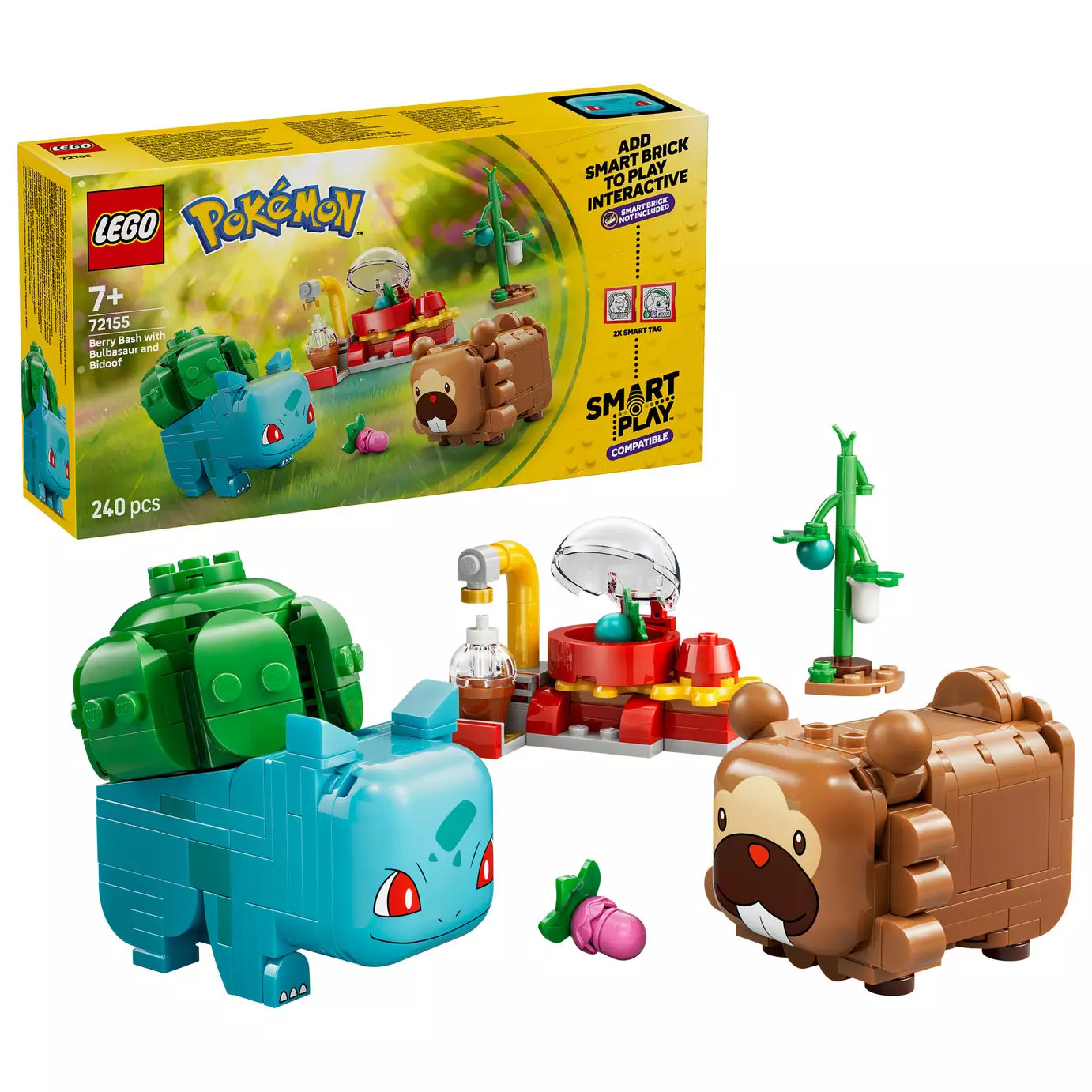 LEGO Pokémon SMART Play: Berry Bash with Bulbasaur and Bidoof 72155