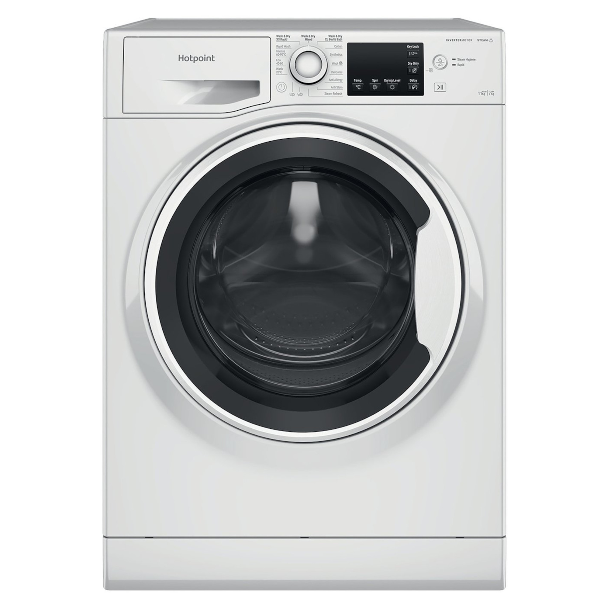 Hotpoint Anti-Stain 11kg Wash 7kg Dry 1600rpm Washer Dryer - NDB 11724 W UK