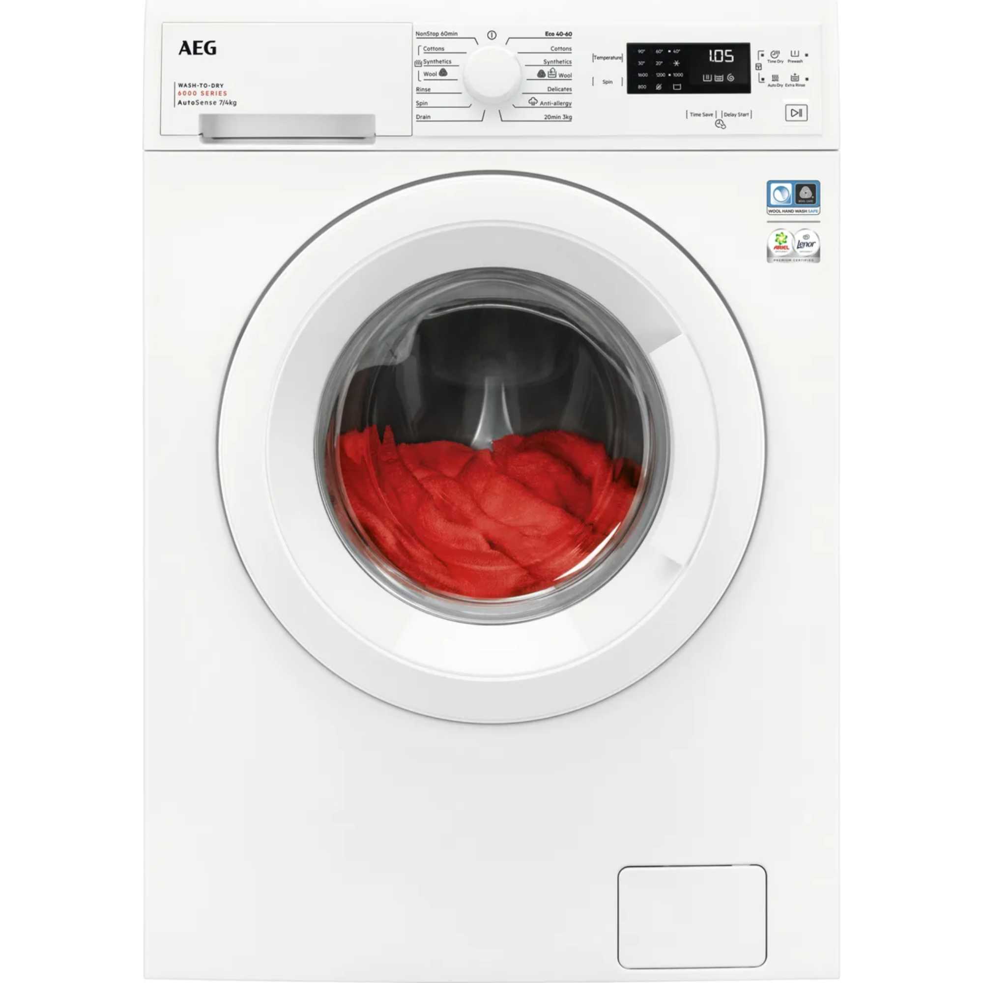 AEG\\ 6000 Series 7kg Wash 4kg Dry 1600rpm Washer Dryer