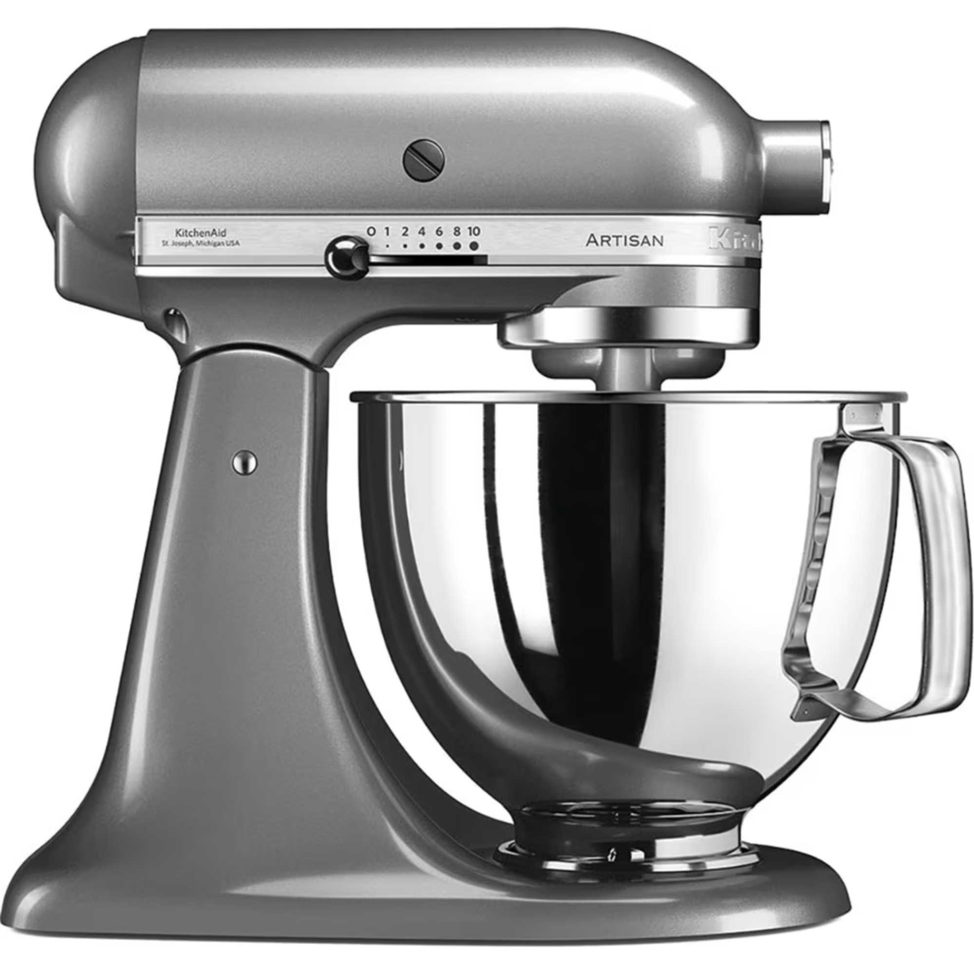KitchenAid 5KSM125BCU Artisan 4.8L Stand Mixer - Contour silver