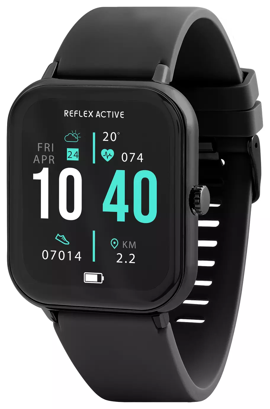 Reflex Active Nexus Series 23 Black Strap Smart Watch