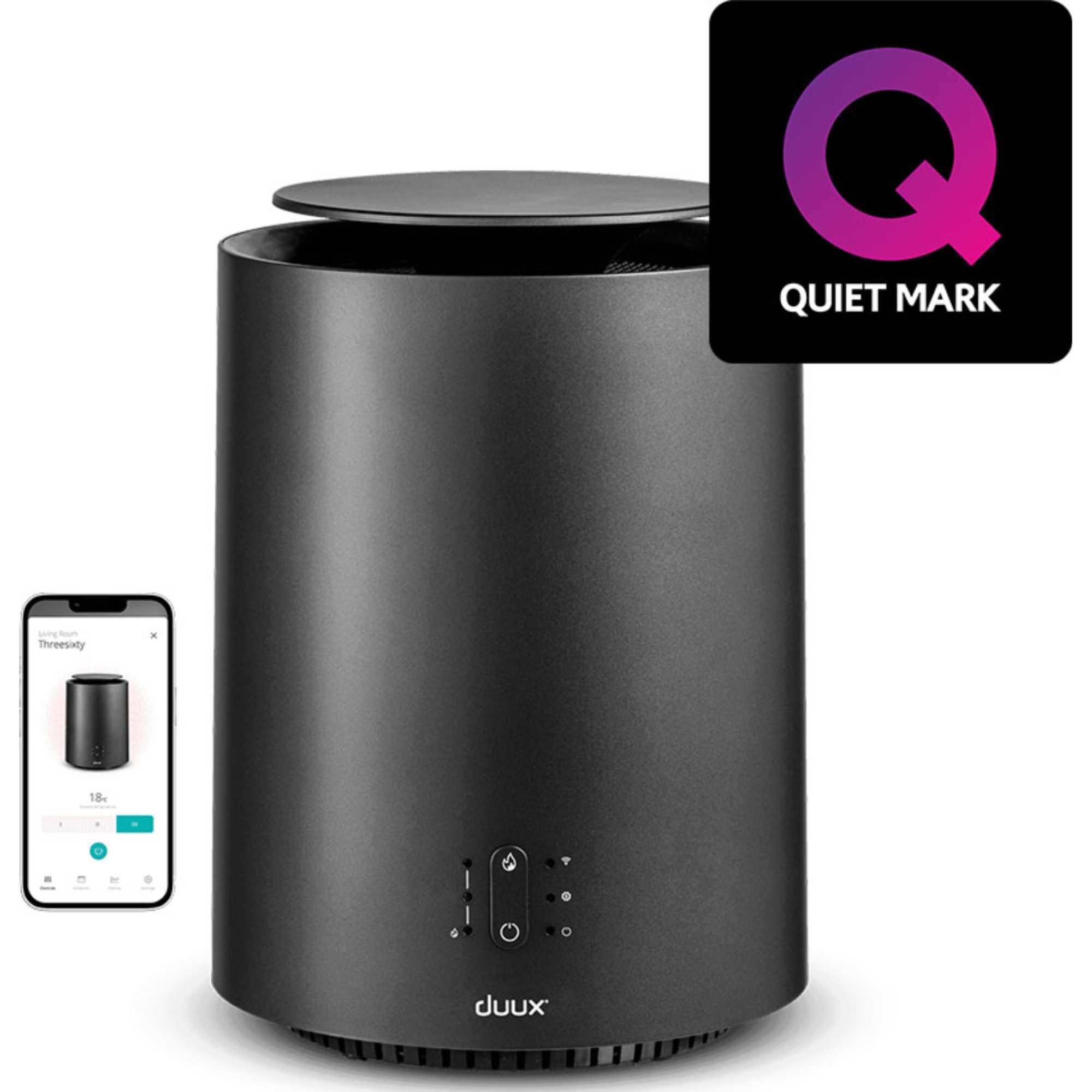 Duux Threesixity DXCH09UK Portable Smart Heater - Dark Grey