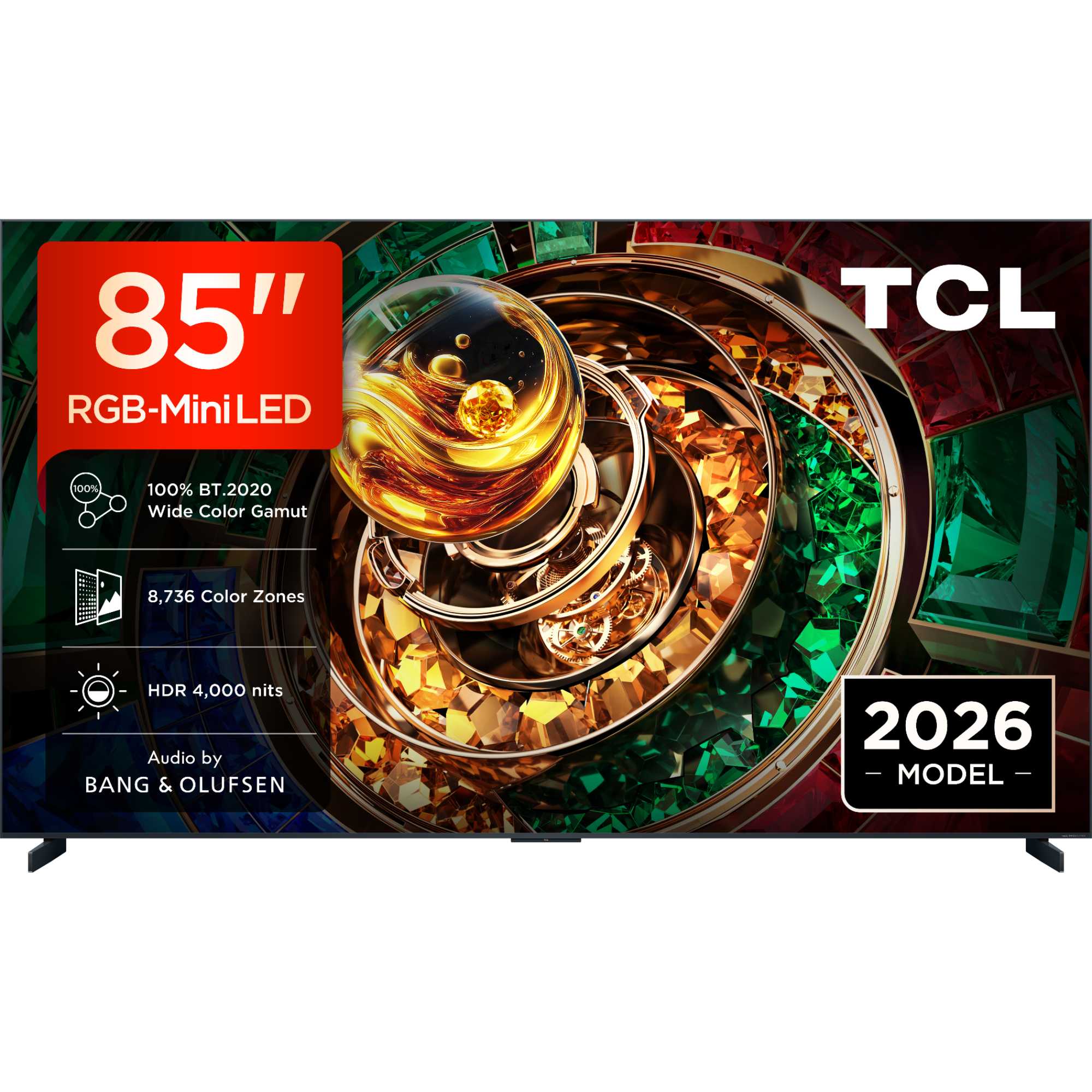 RM9L 85" 4K Smart RGB-Mini LED Google AI TV - 85RM9L-UK | TCL-85RM9LUK