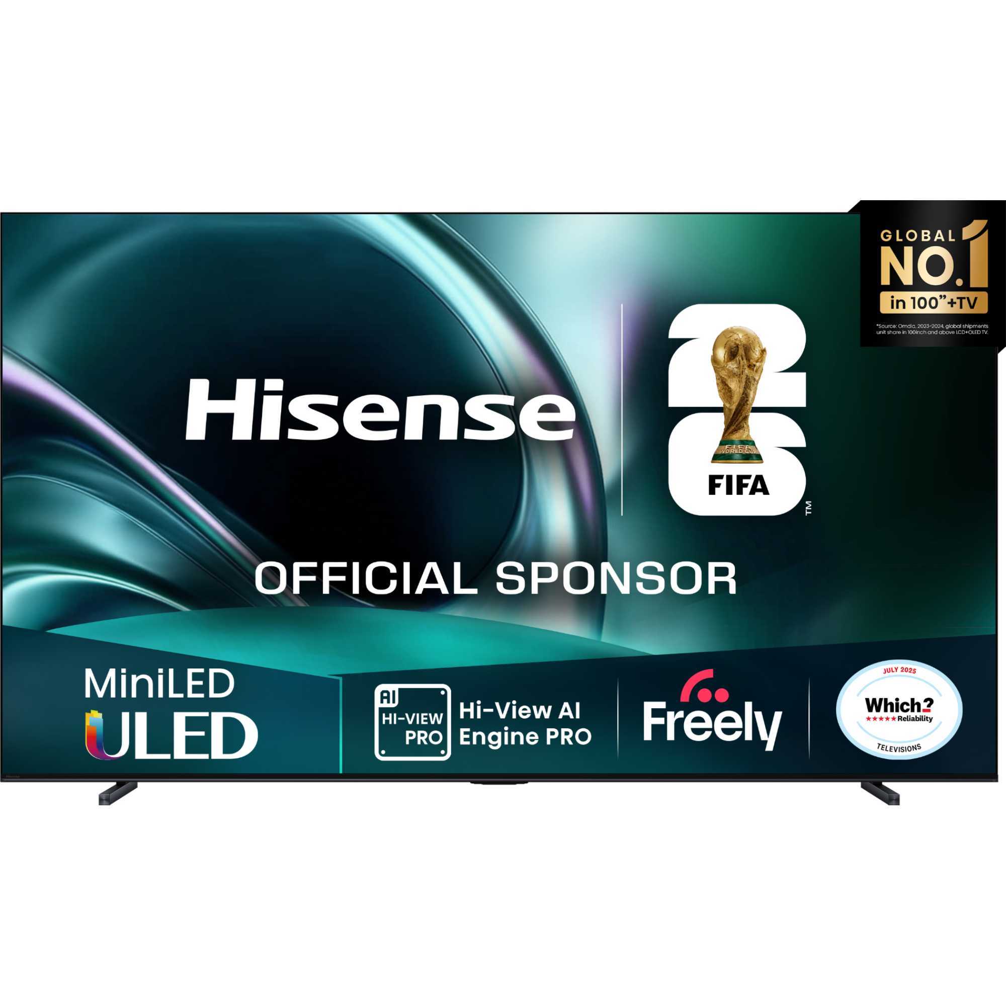 Hisense U7QTUK 100" 4K Ultra HD MiniLED 144Hz Freely