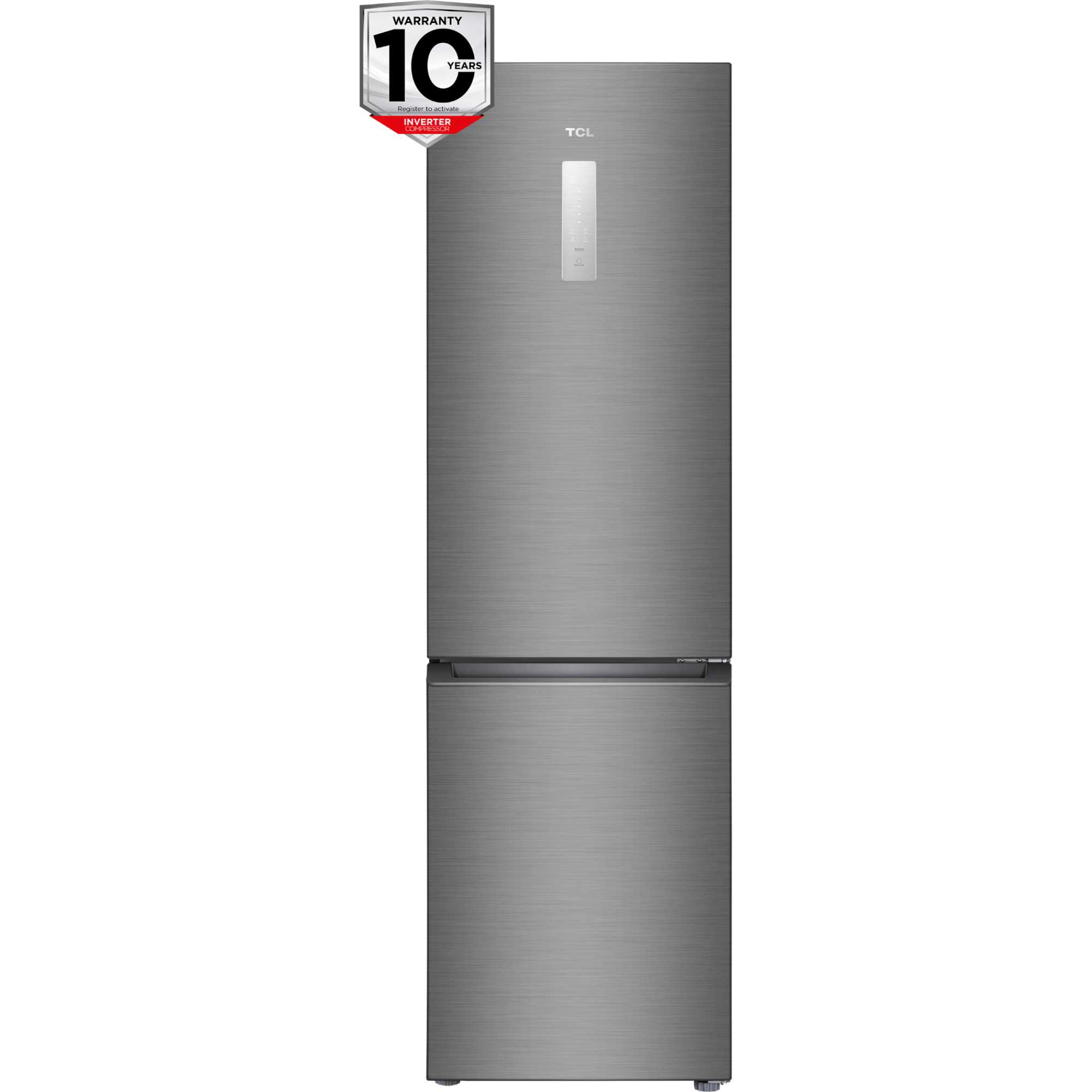 TCL Fridge Freezer 70/30 Total No Frost - Stainless Steel