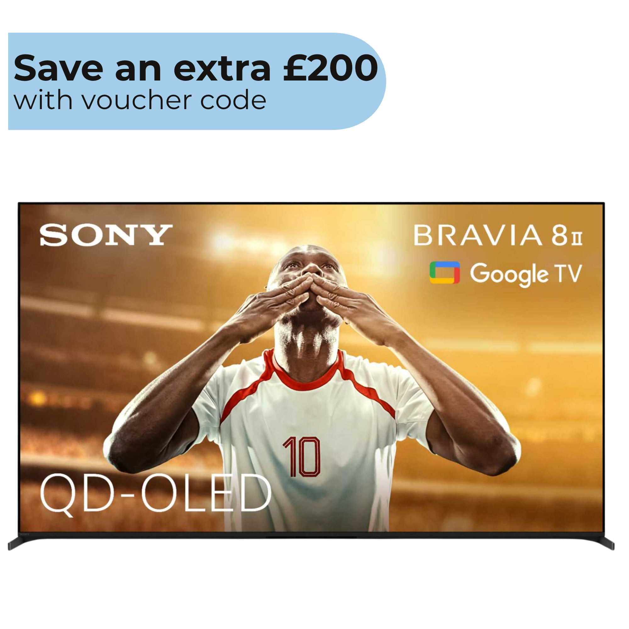 Sony BRAVIA 8 II 65" 4K QD-OLED Google TV with Acoustic Surface Audio+ - K65XR8M25B