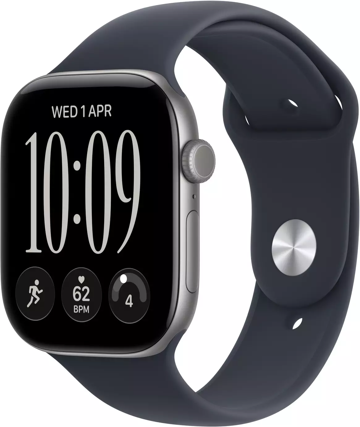 Apple Watch Series 12 GPS + Cell 46mm Aluminium Blue Sport Band - M/L