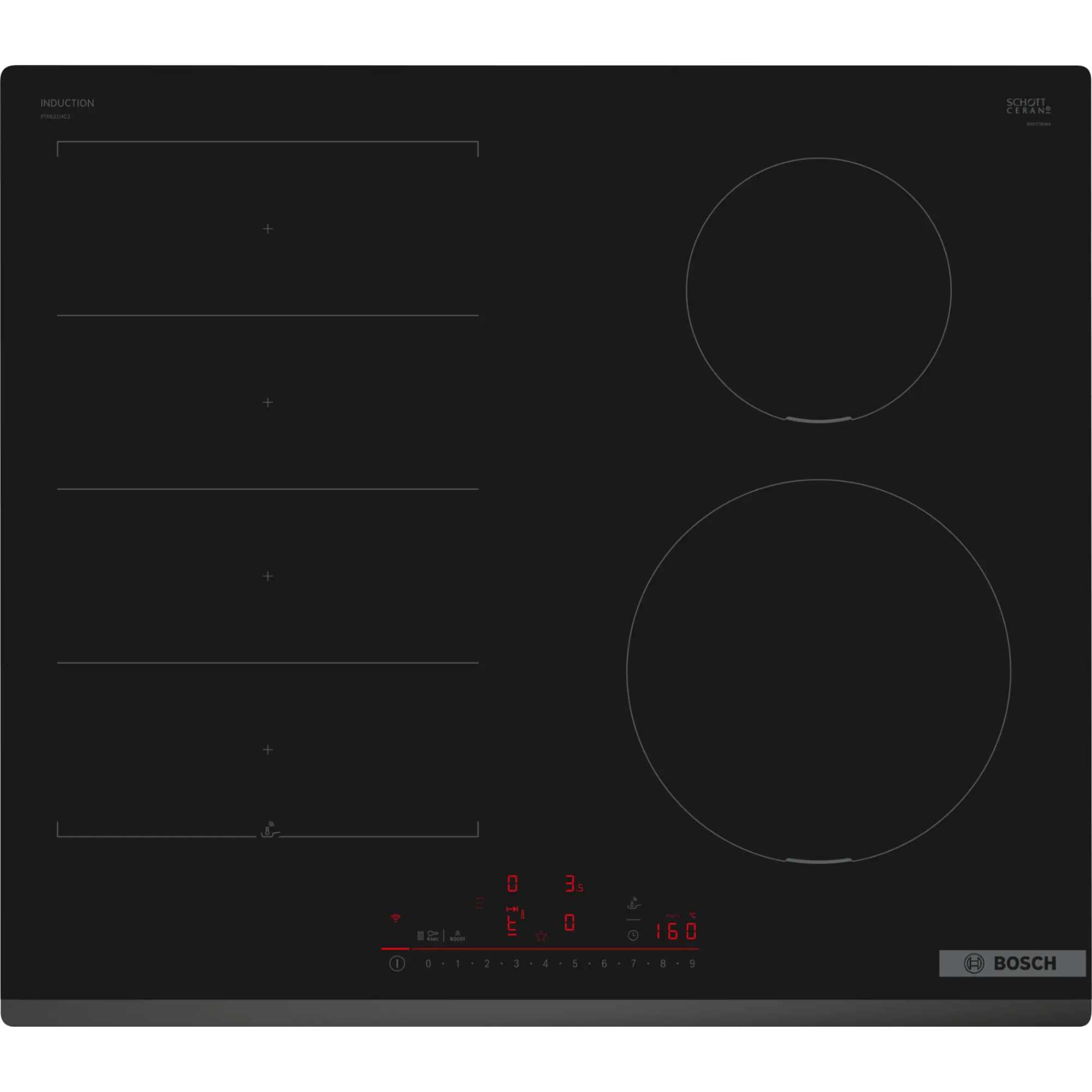 Bosch PIX631HC1E Series 6 60cm Induction Hob - Black