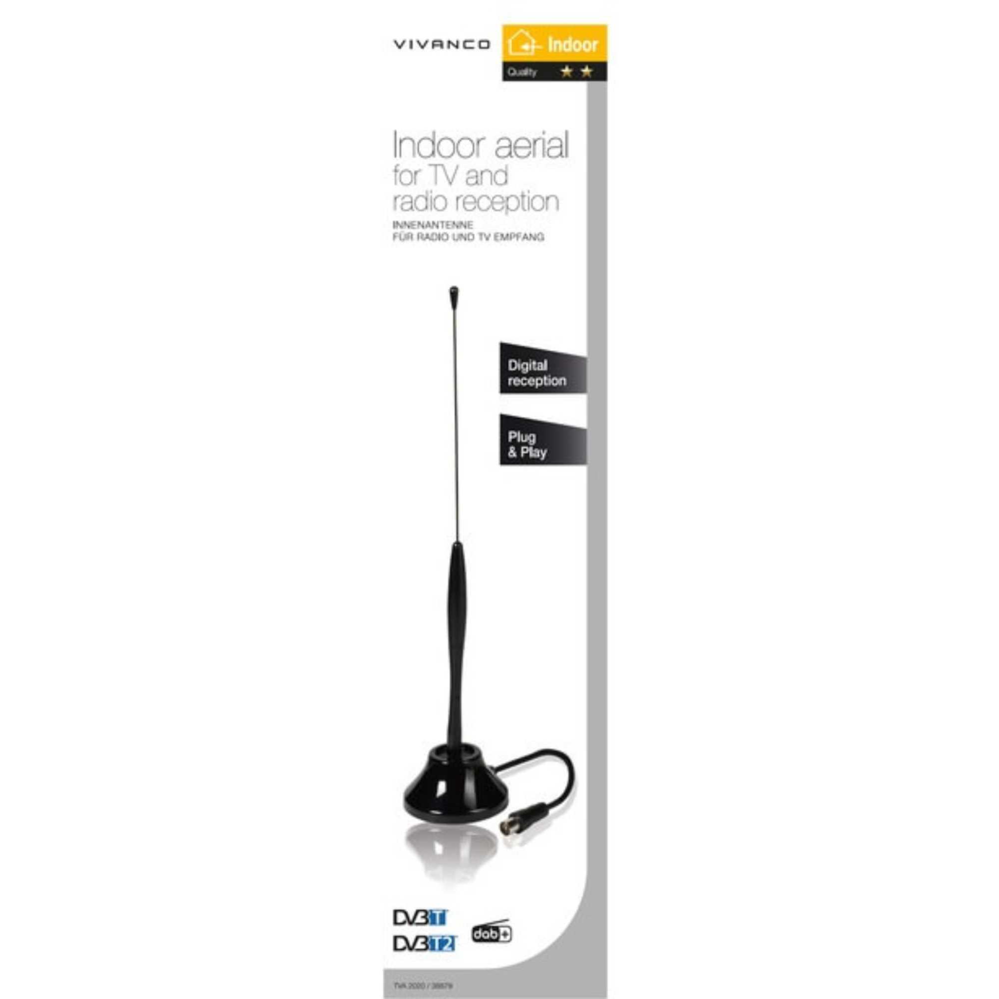 38879 Indoor Aerial for TV & Radio with Passive Tube Antenna | VIV-38879
