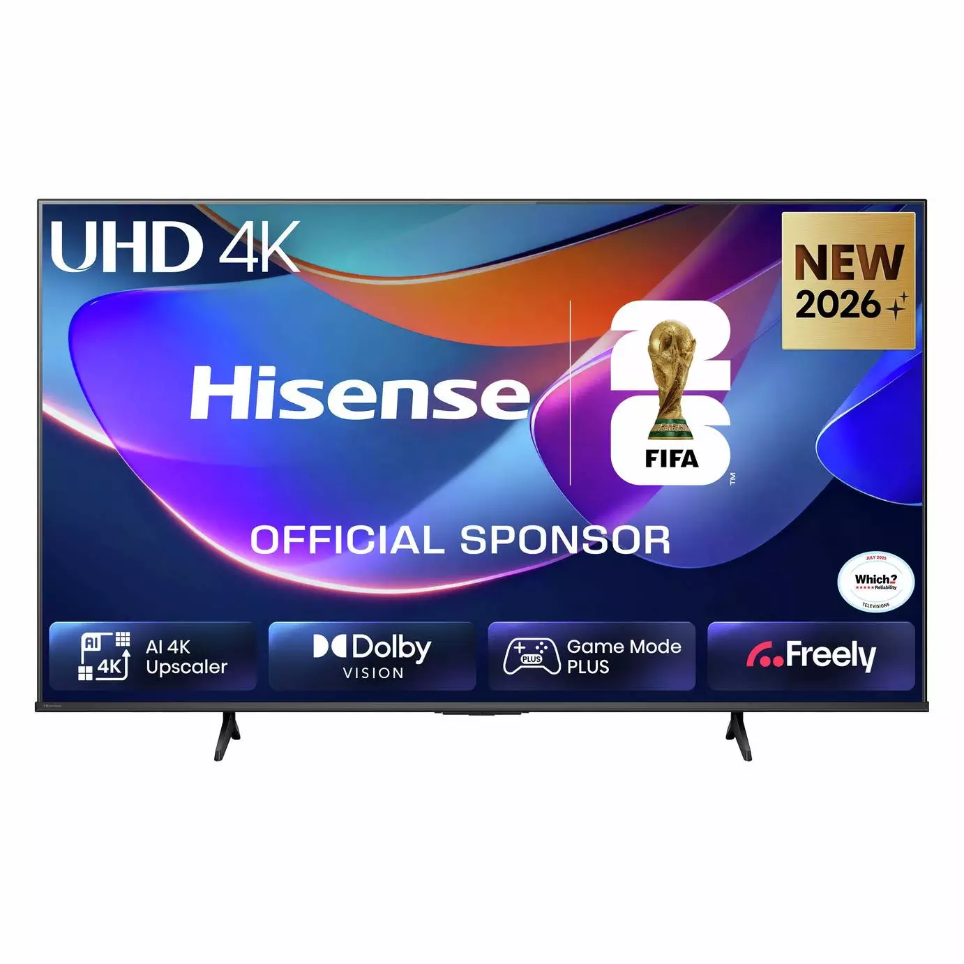 Hisense 65A6STUK 65 inch Smart 4K UHD HDR Freely AI TV