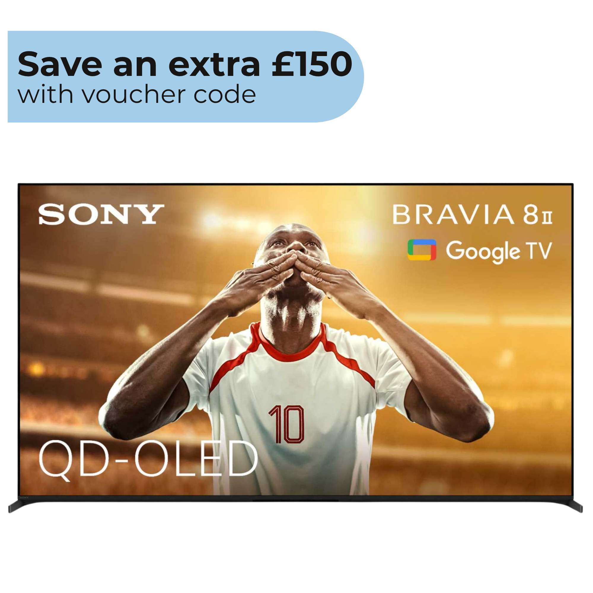 Sony BRAVIA 8 II 55" 4K QD-OLED Google TV with Acoustic Surface Audio+ - K55XR8M25BP