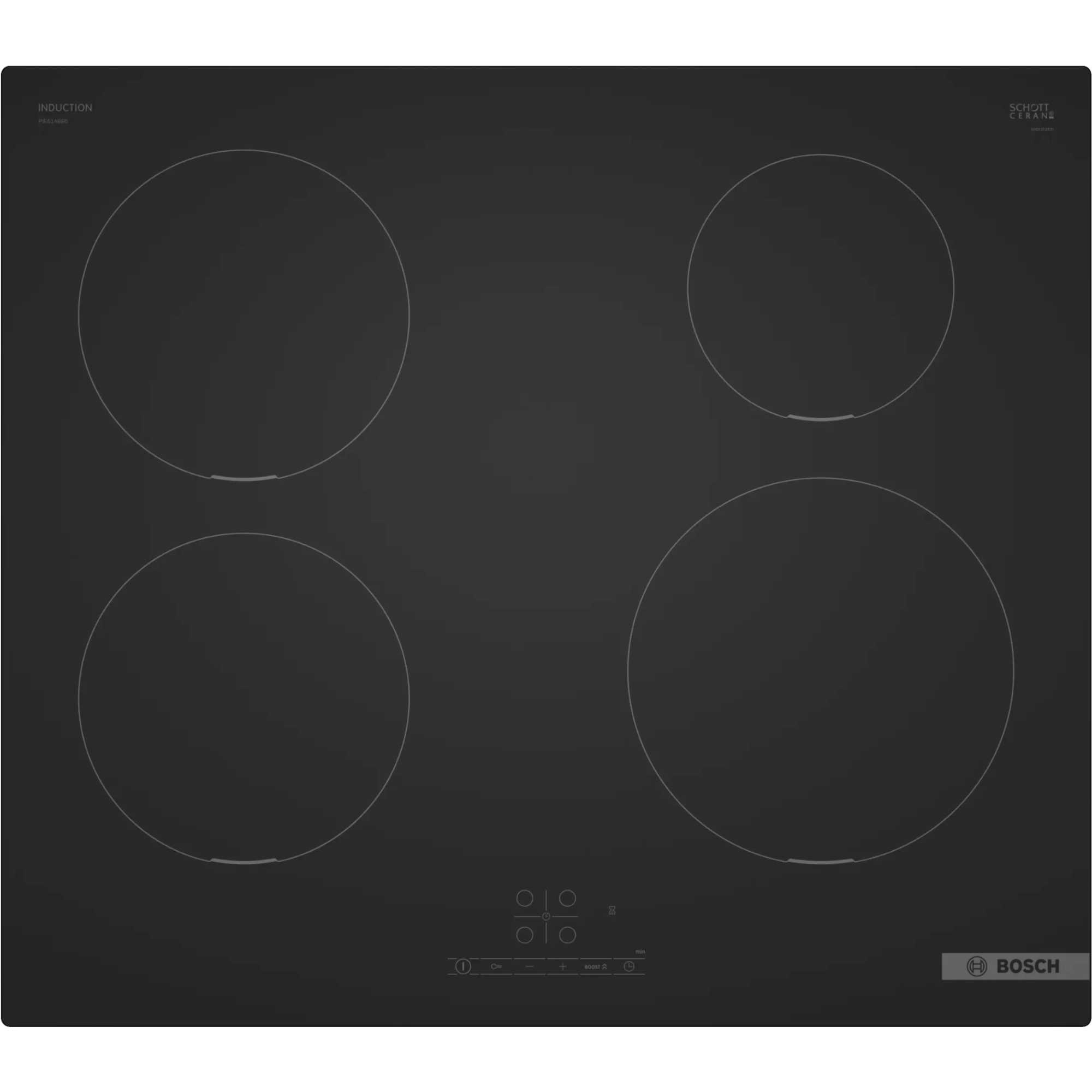 Series 4 60cm 4 Zone Induction Hob - Black | BCH