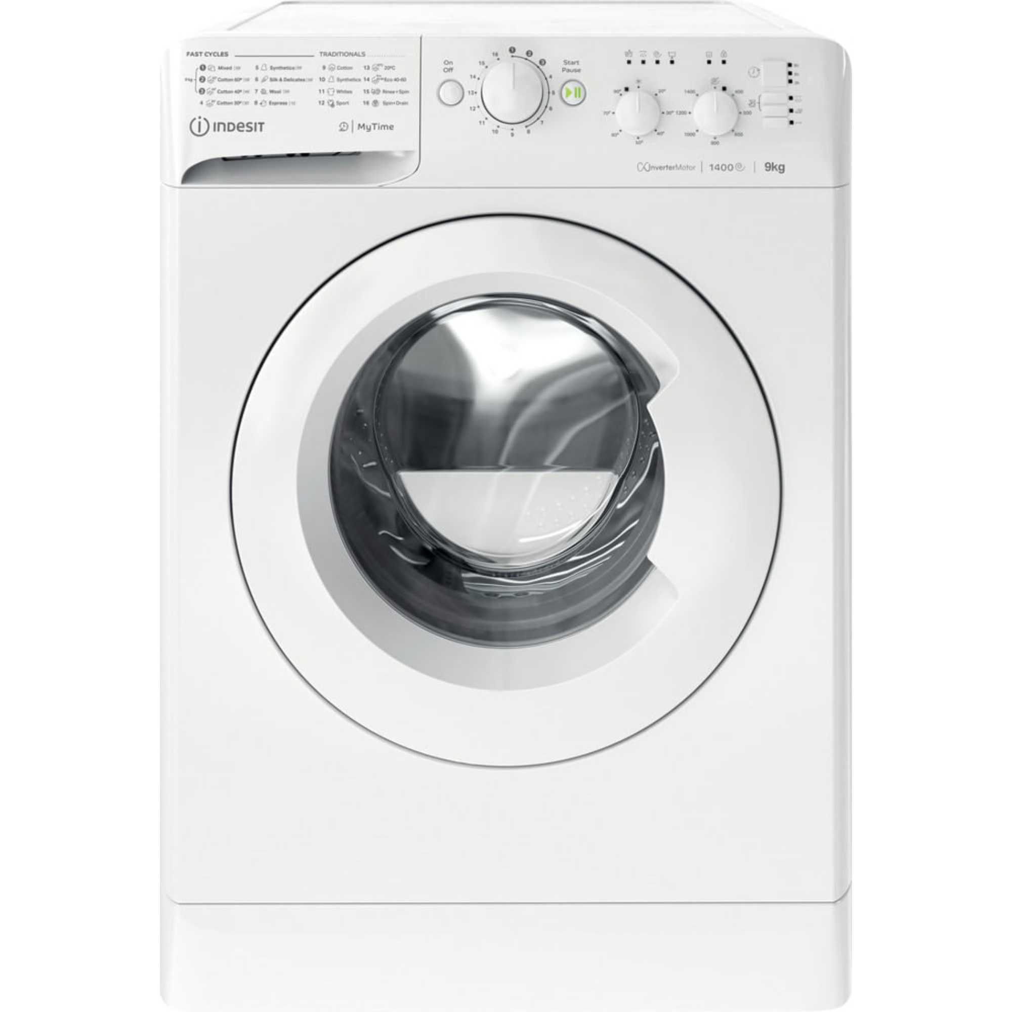 Indesit MyTime 9kg 1400rpm Washing Machine - MTWC 91495 W UK N