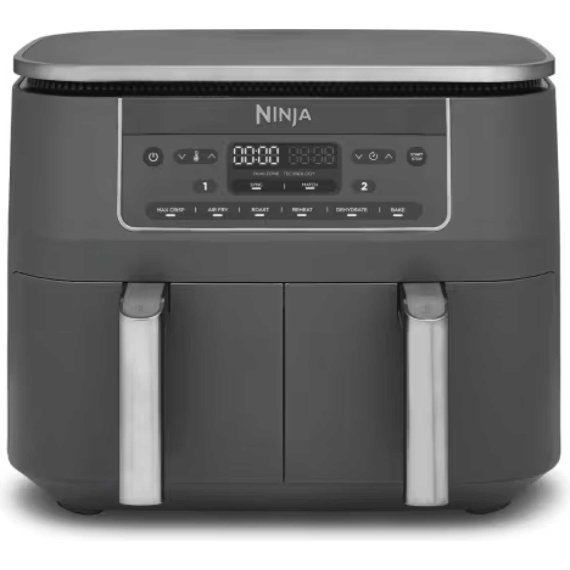 Ninja DZ300UK 6-in-1 Dual Zone 7.6L Air Fryer - Gun Metal Grey