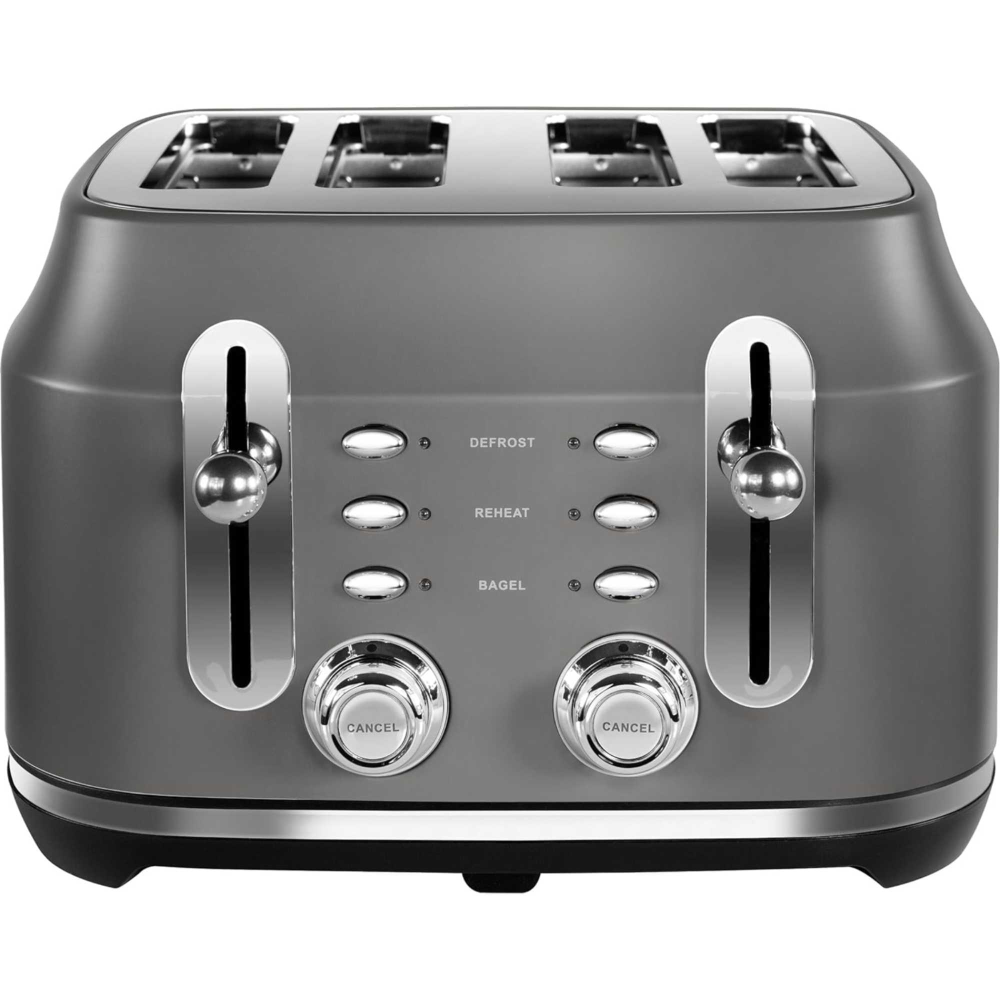 Rangemaster RMCL4S201GY 4 Slot Toaster - Grey