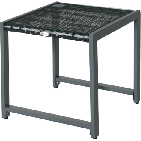 Outsunny Rattan End Table Side Coffee Desk Outdoor Patio Garden Furniture
