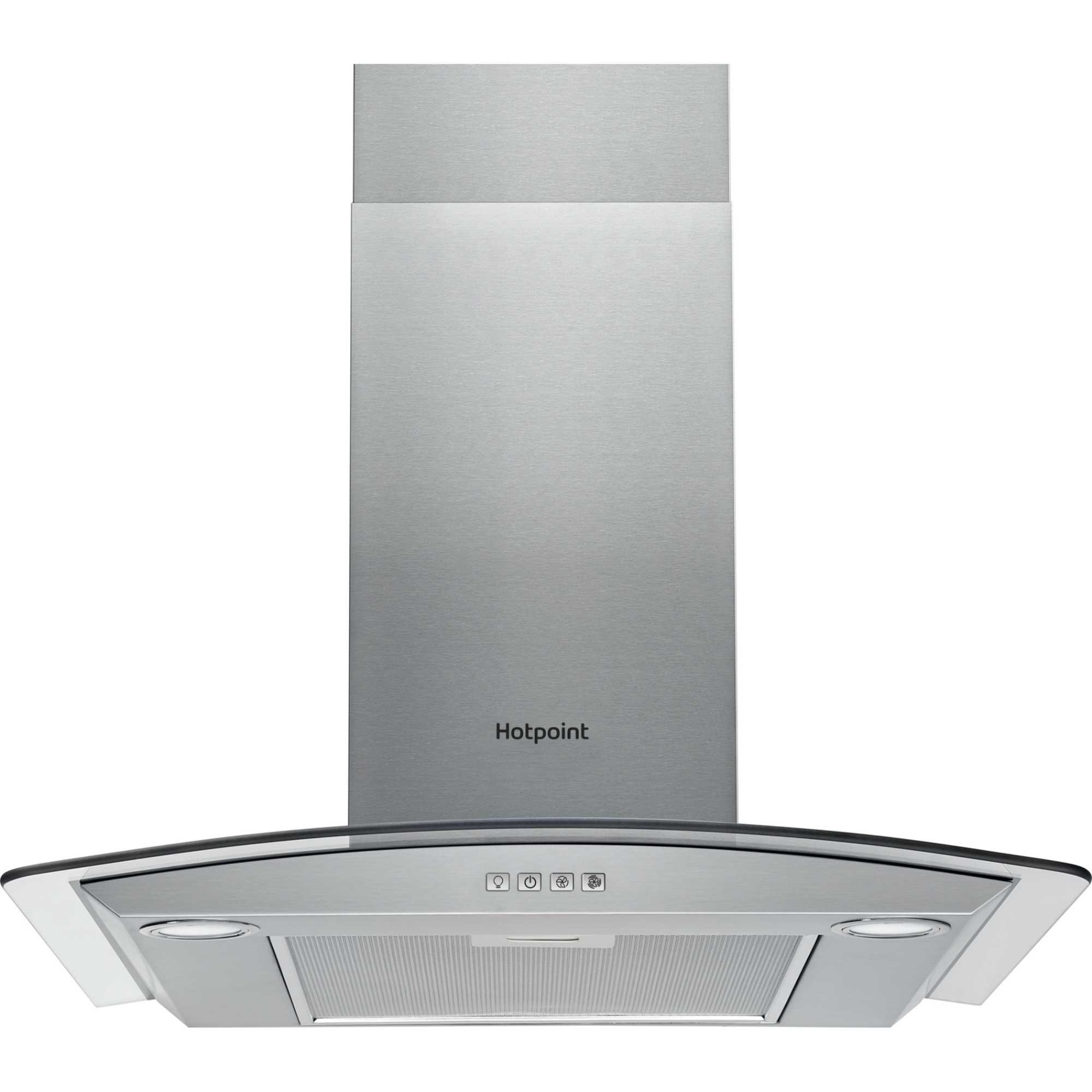Hotpoint PHGC7.4FLMX 70cm Chimney Cooker Hood - Stainless Steel