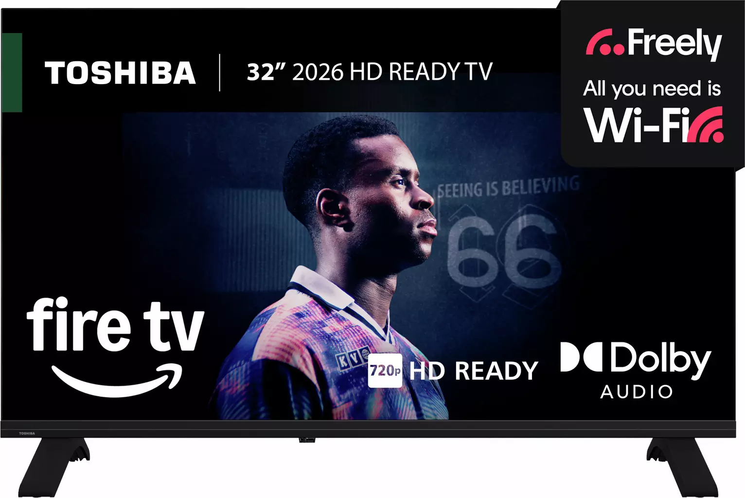 Toshiba 32 Inch 32WF2653DB Smart FHD HDR Freely Fire TV