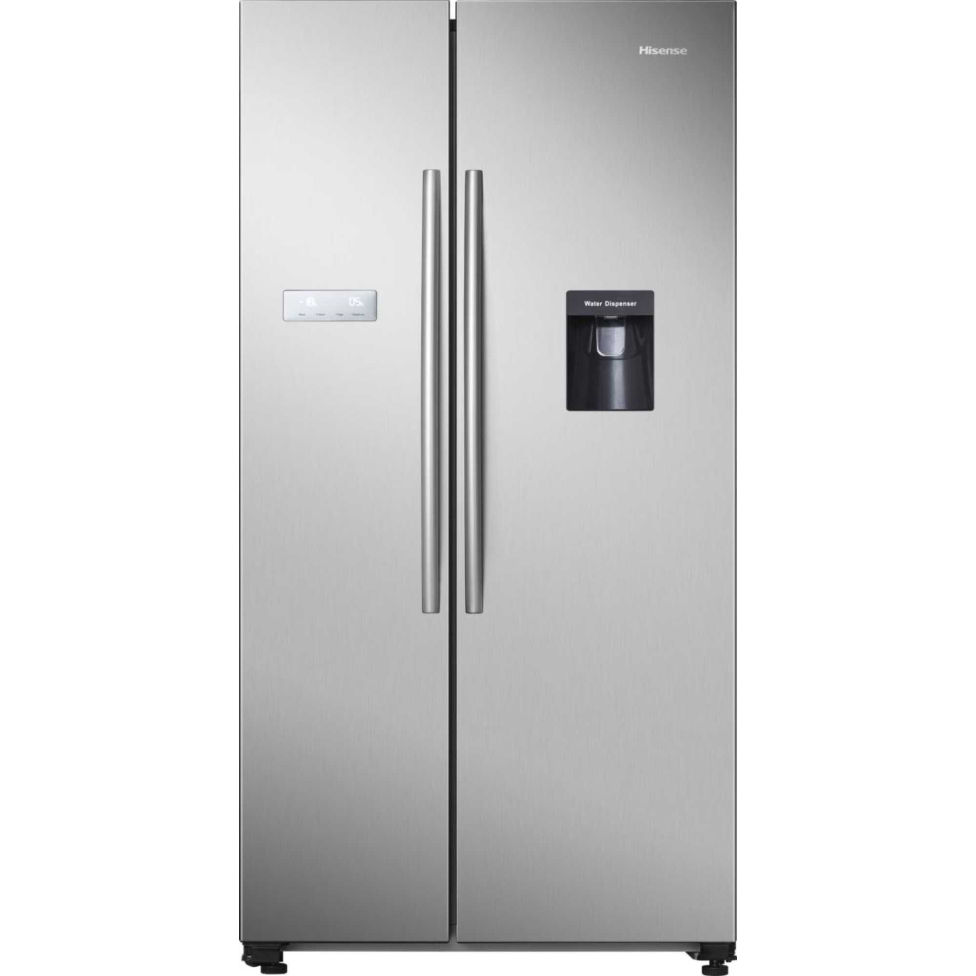 Hisense American Style Fridge Freezer 50/50 Total No Frost - Inox