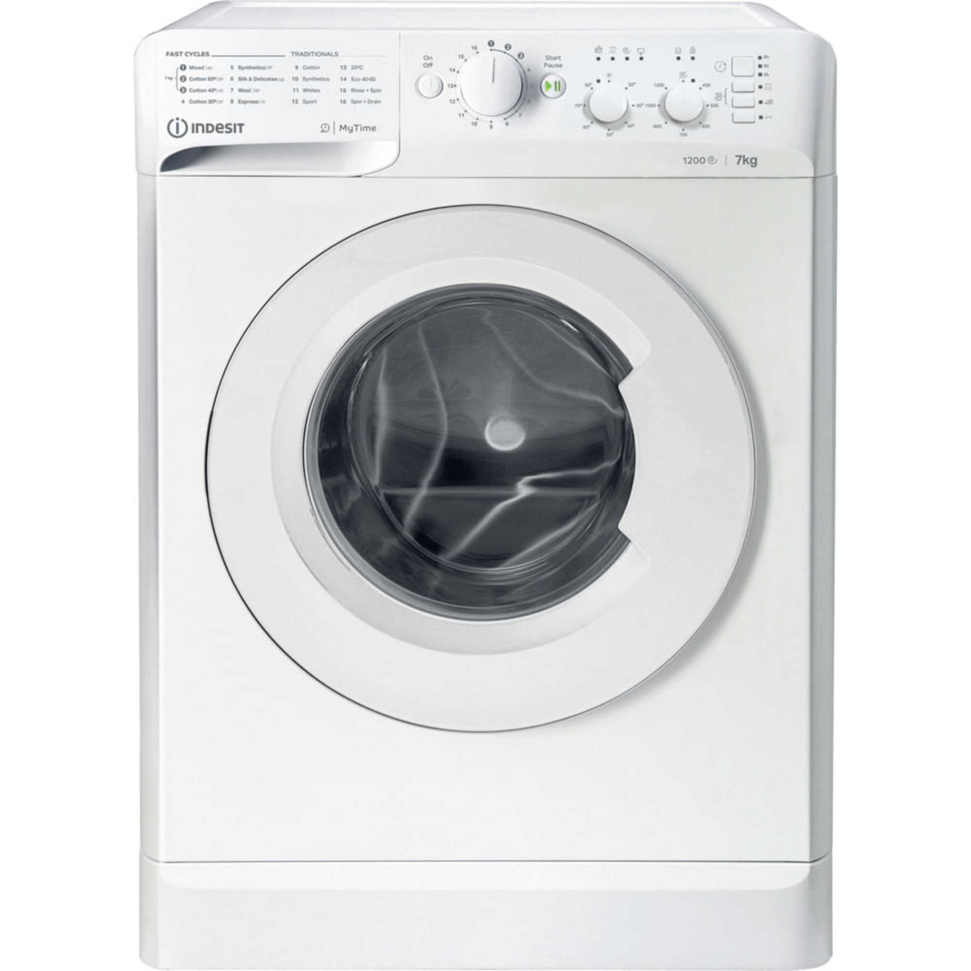 Indesit MyTime 7kg 1200rpm Washing Machine - MTWC 71252 W UK