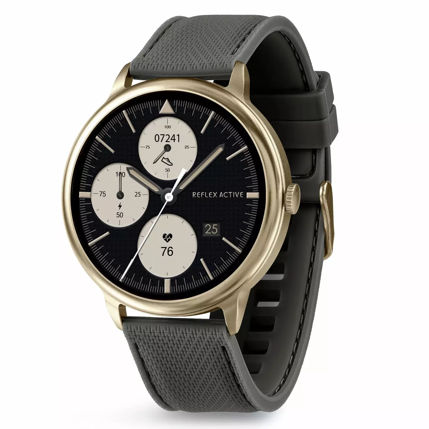 Reflex Active Spectra Dark Olive Silicone Strap Amoled Smart Watch