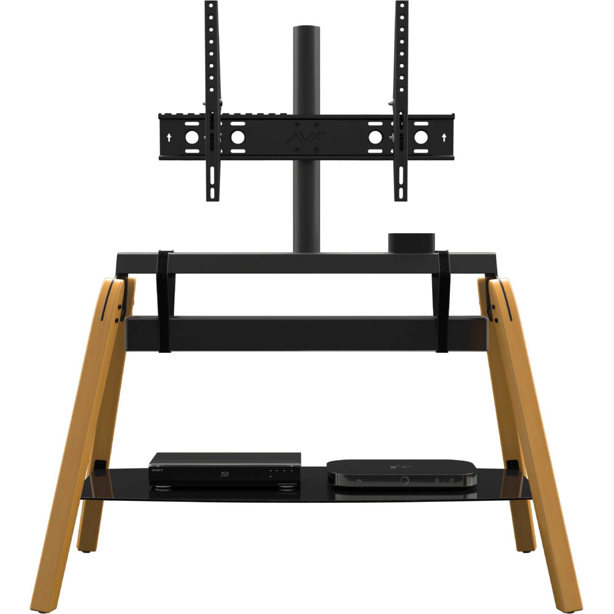 AVF FSL1120HOQLWB-2 Hoxton Quad TV Stand - Light Wood
