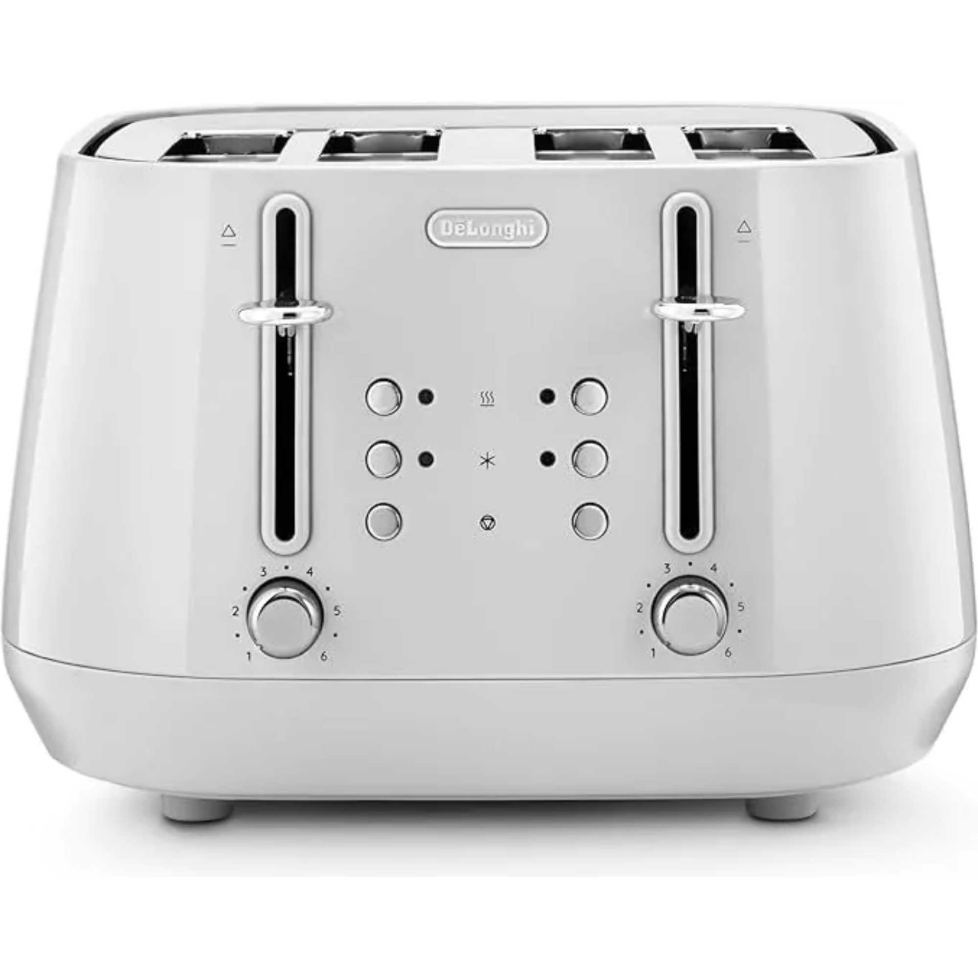 De'Longhi Eclettica 4 Slot Toaster - Whimsical White