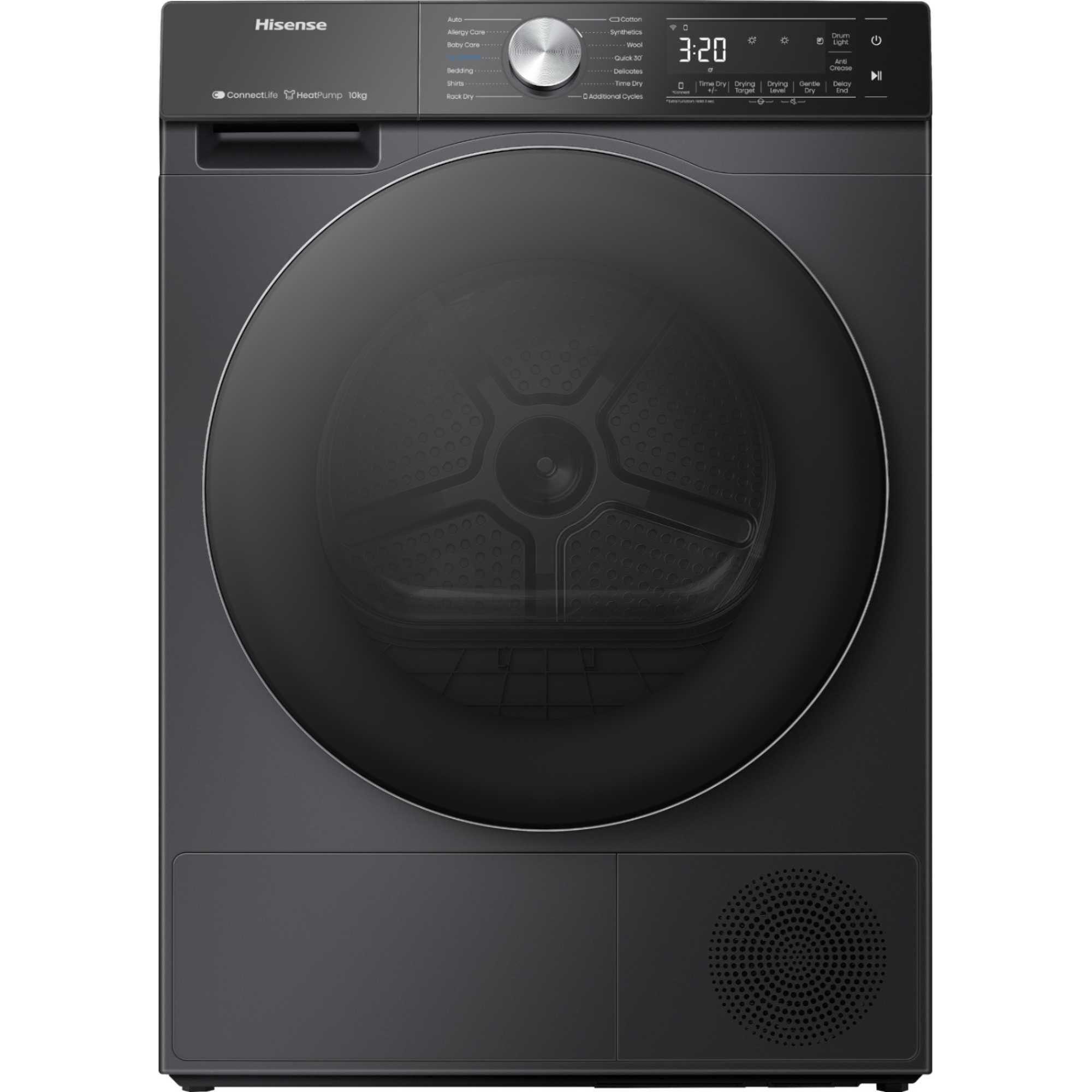 Hisense DH5S102BB 10kg Heat Pump Tumble Dryer - Black