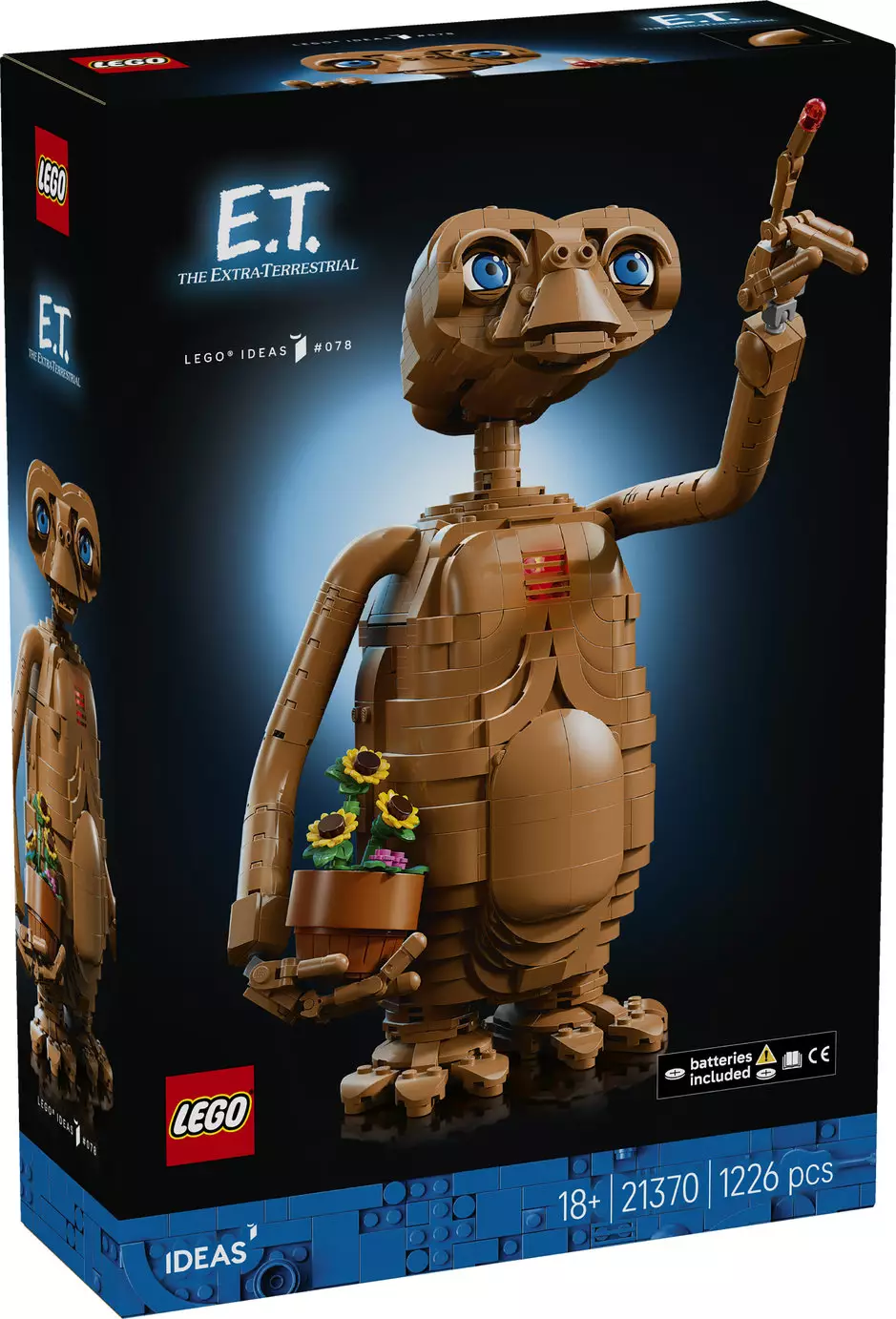 LEGO Ideas E.T. the Extra-Terrestrial Figure Set for Adults 21370