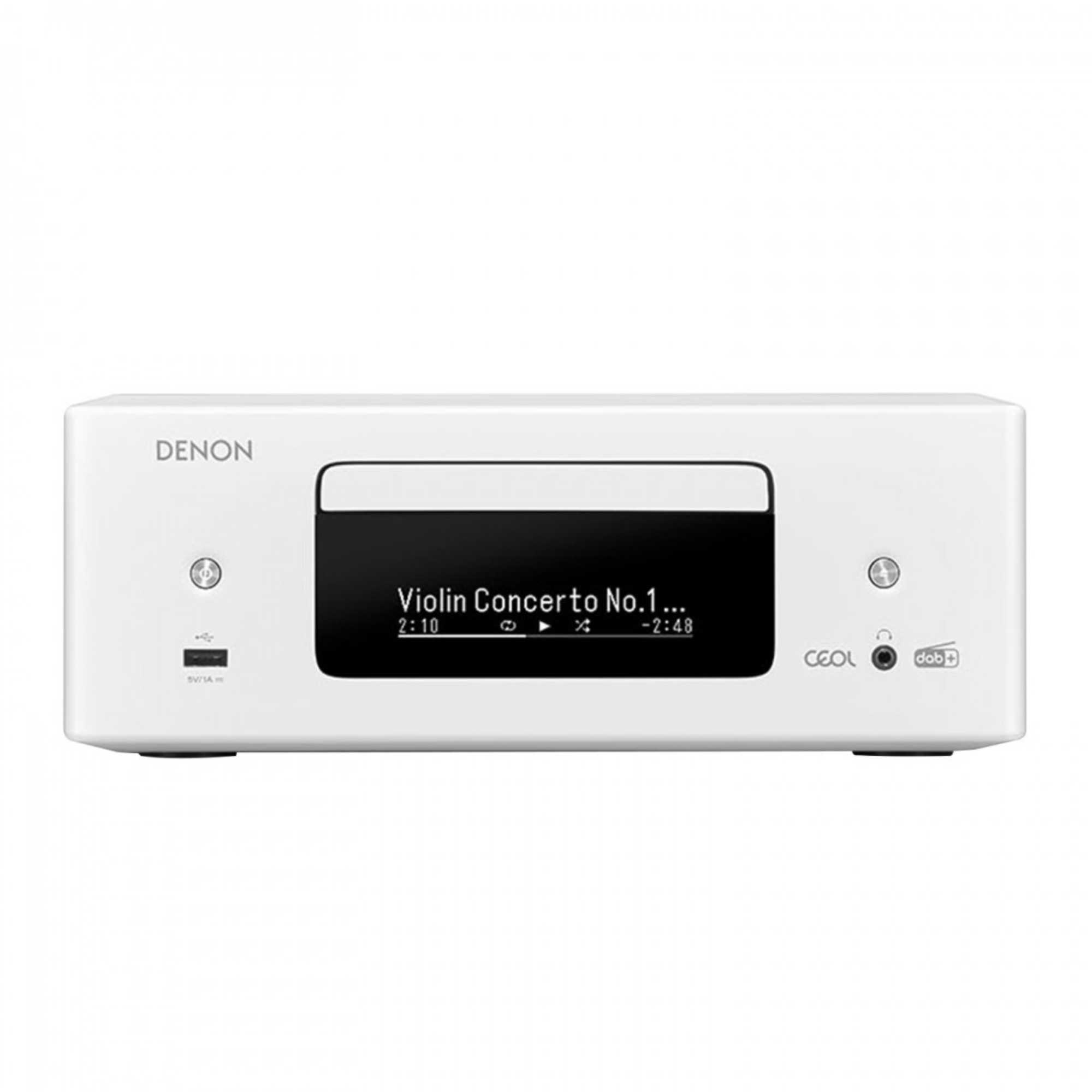 Denon RCD-N12 DAB Network Mini System - White