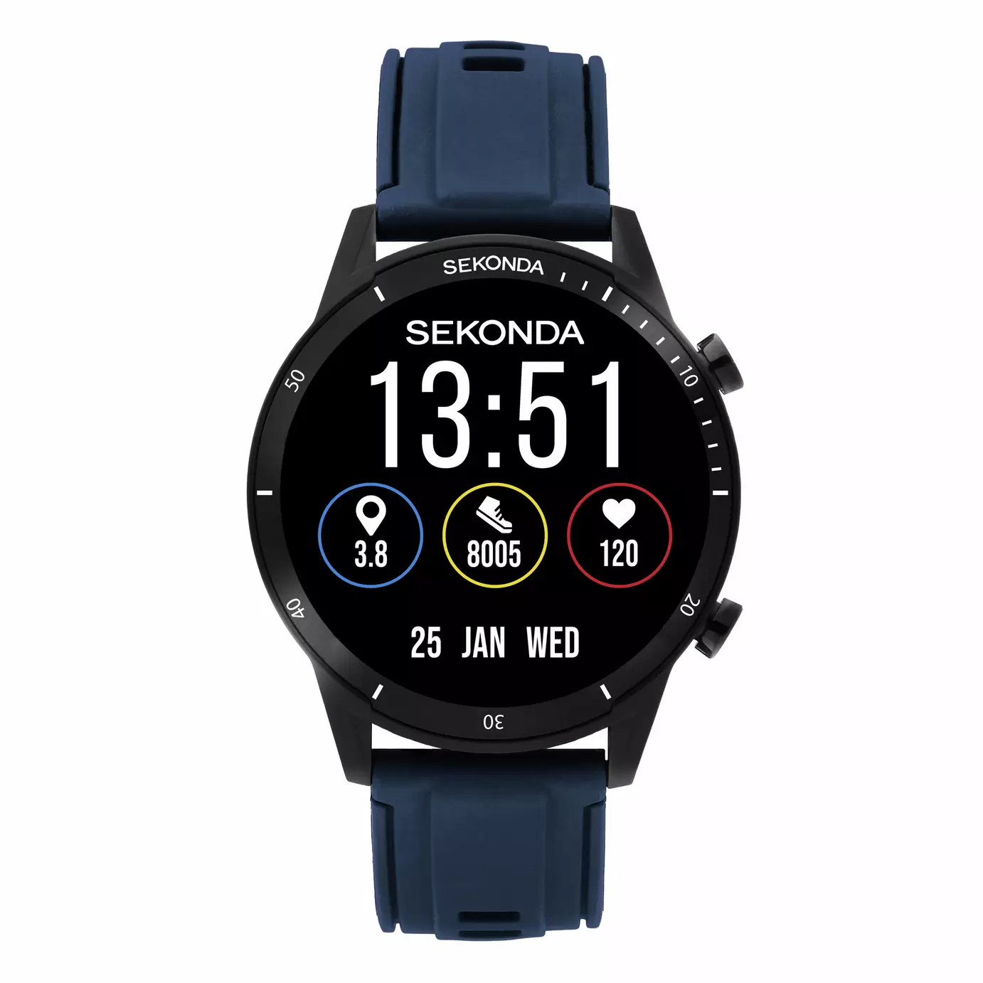 Sekonda Active Go Blue Silicone Strap Smart Watch