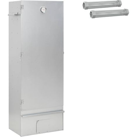Smoker Oven 3 pcs 44.5 x 29 x 110 cm Galvanised steel Silver vidaXL