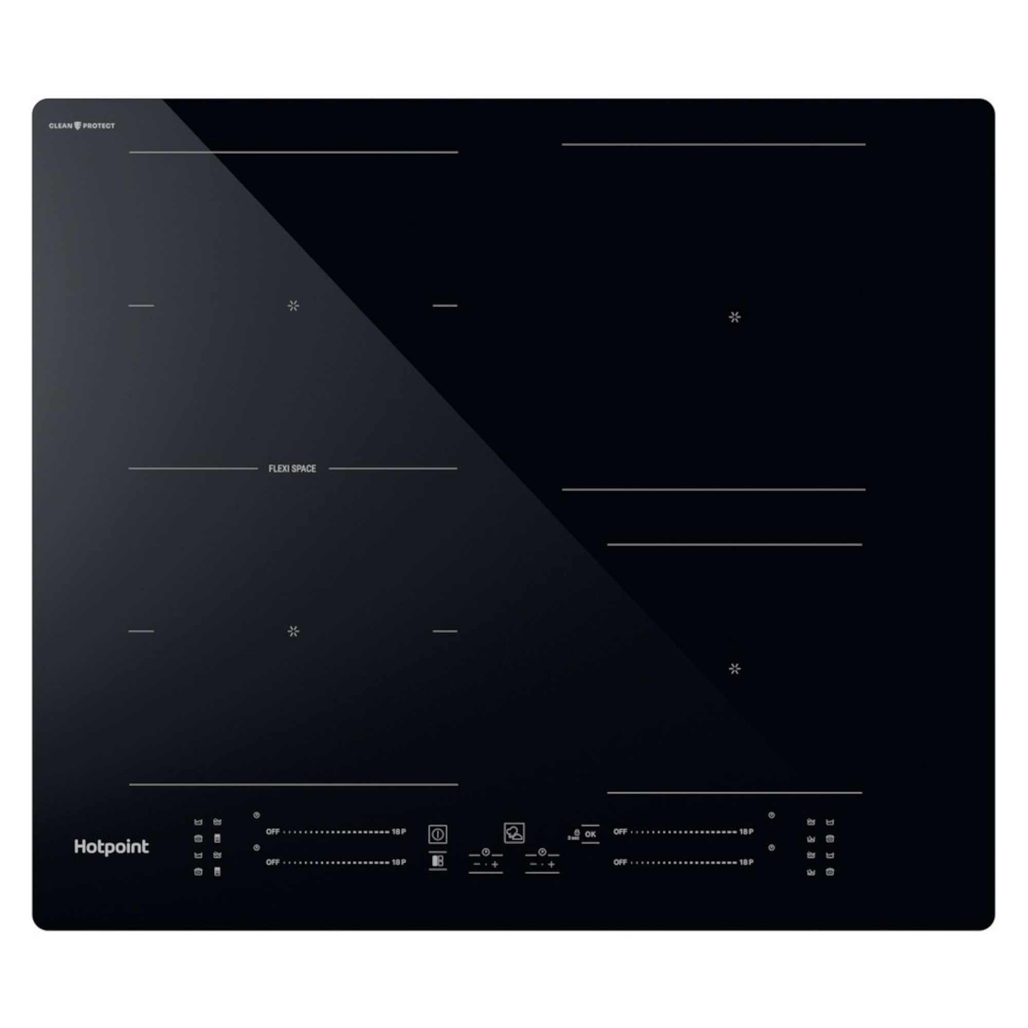 Hotpoint TS 3560F CPNE CleanProtect 60cm 4 Zone Induction Hob - Black