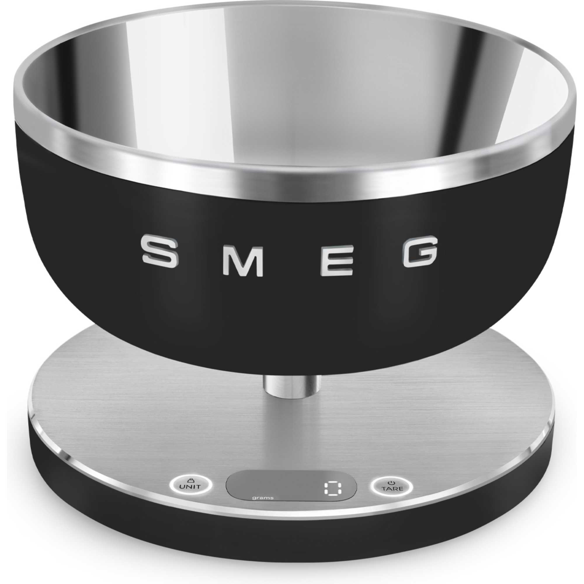Smeg KSC01BLMWW Collezione Aesthetic Digital Kitchen Scale - Matt Black