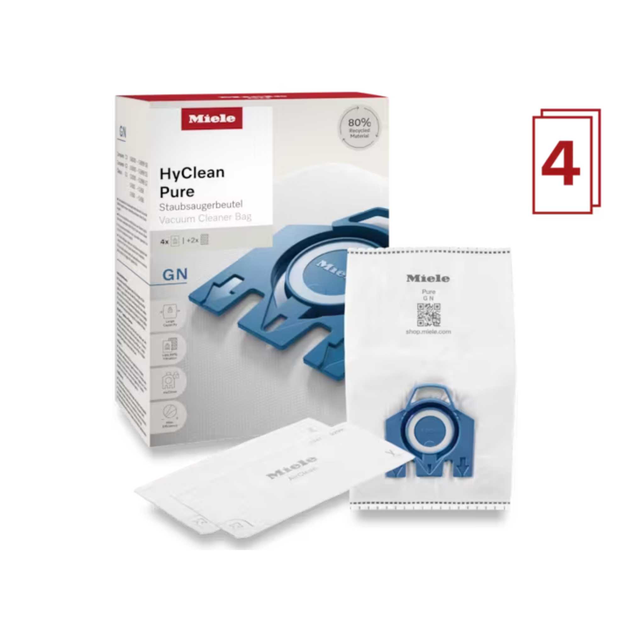 GN2-HYCLEAN-PURE Vacuum Cleaner Bags | MIE-GN2-HYCLEAN-PURE