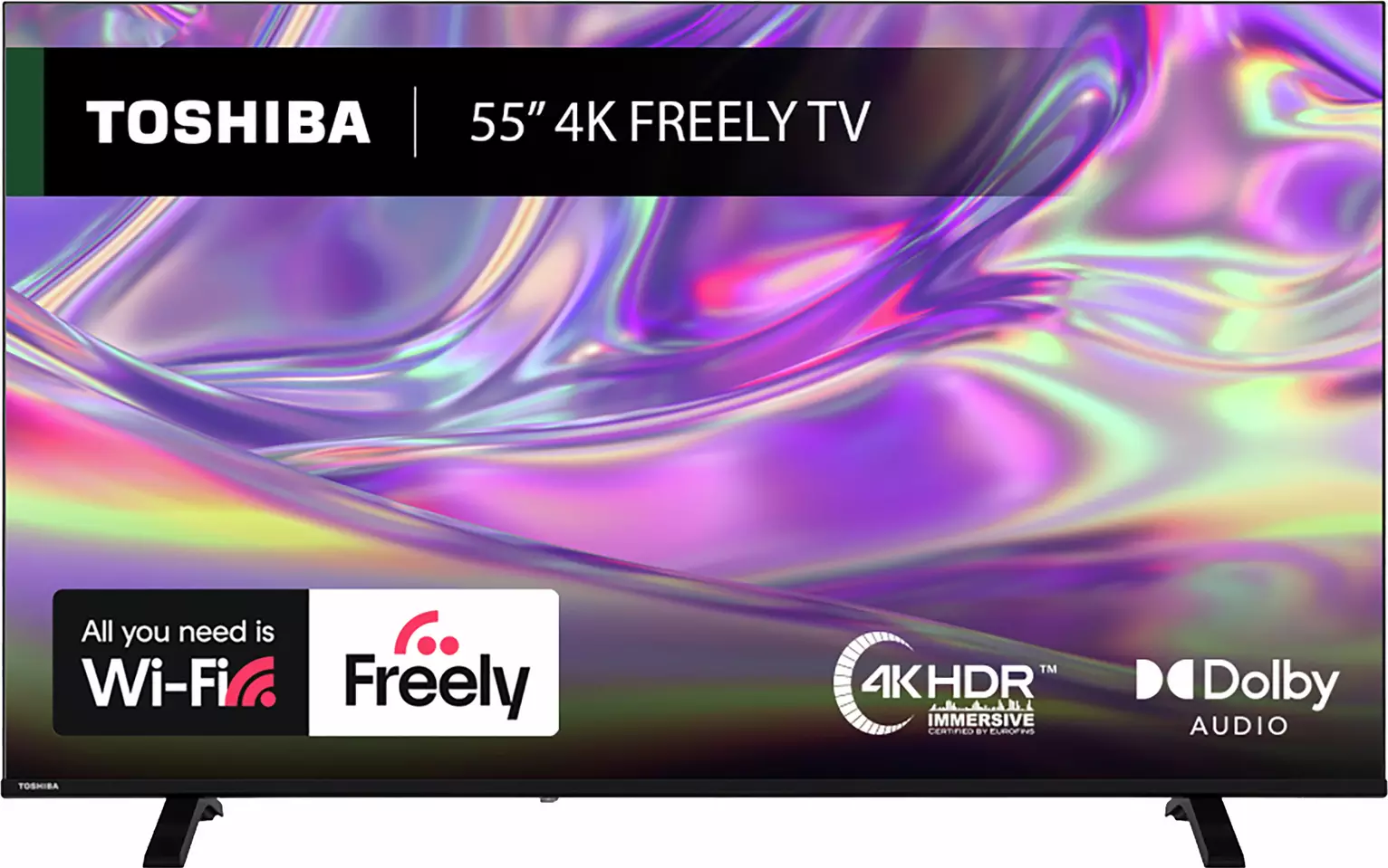 Toshiba 55Inch 55UV1563DB Smart 4K UHD HDR DLED Freely TV