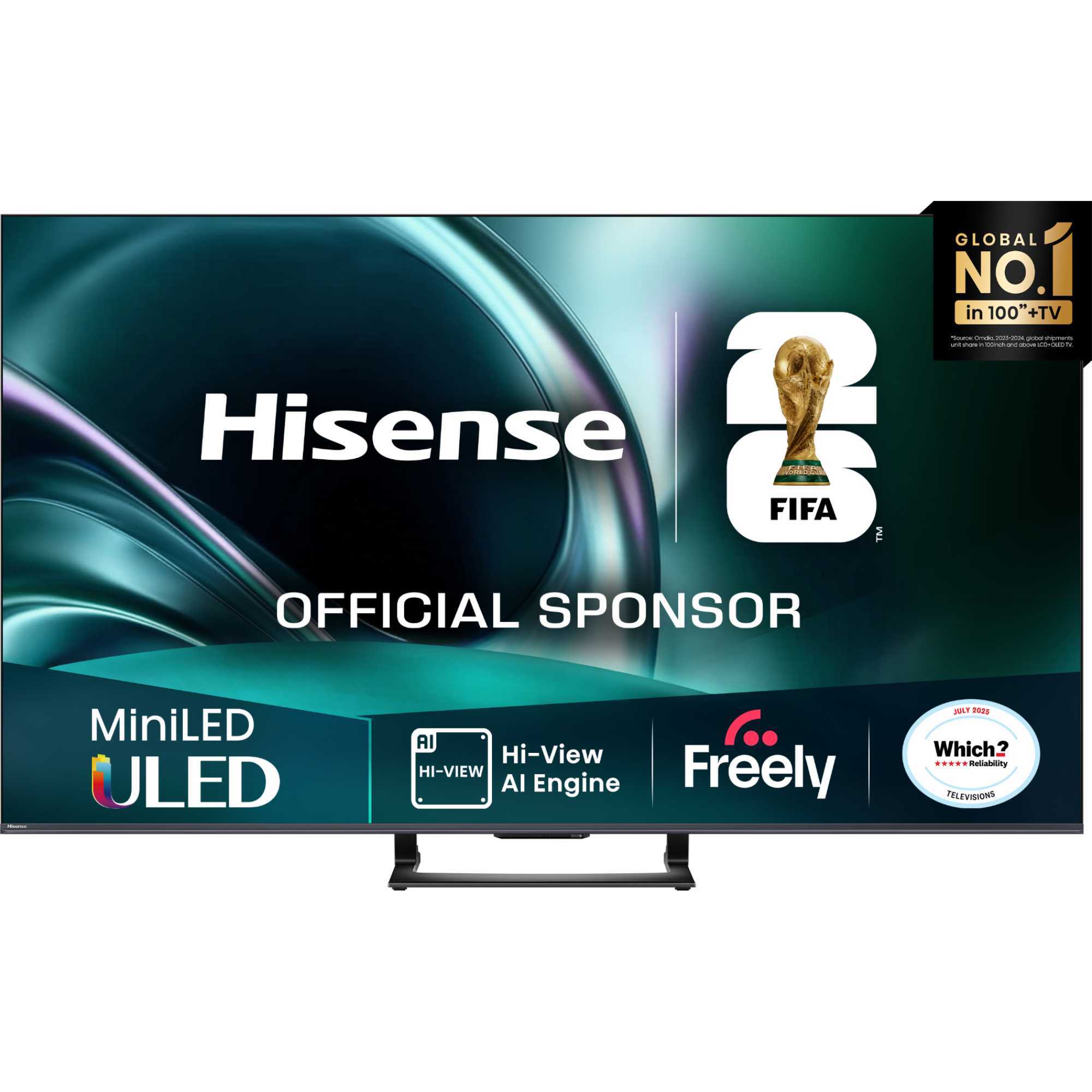 Hisense U7QTUK 75" 4K Ultra HD MiniLED 144Hz Freely