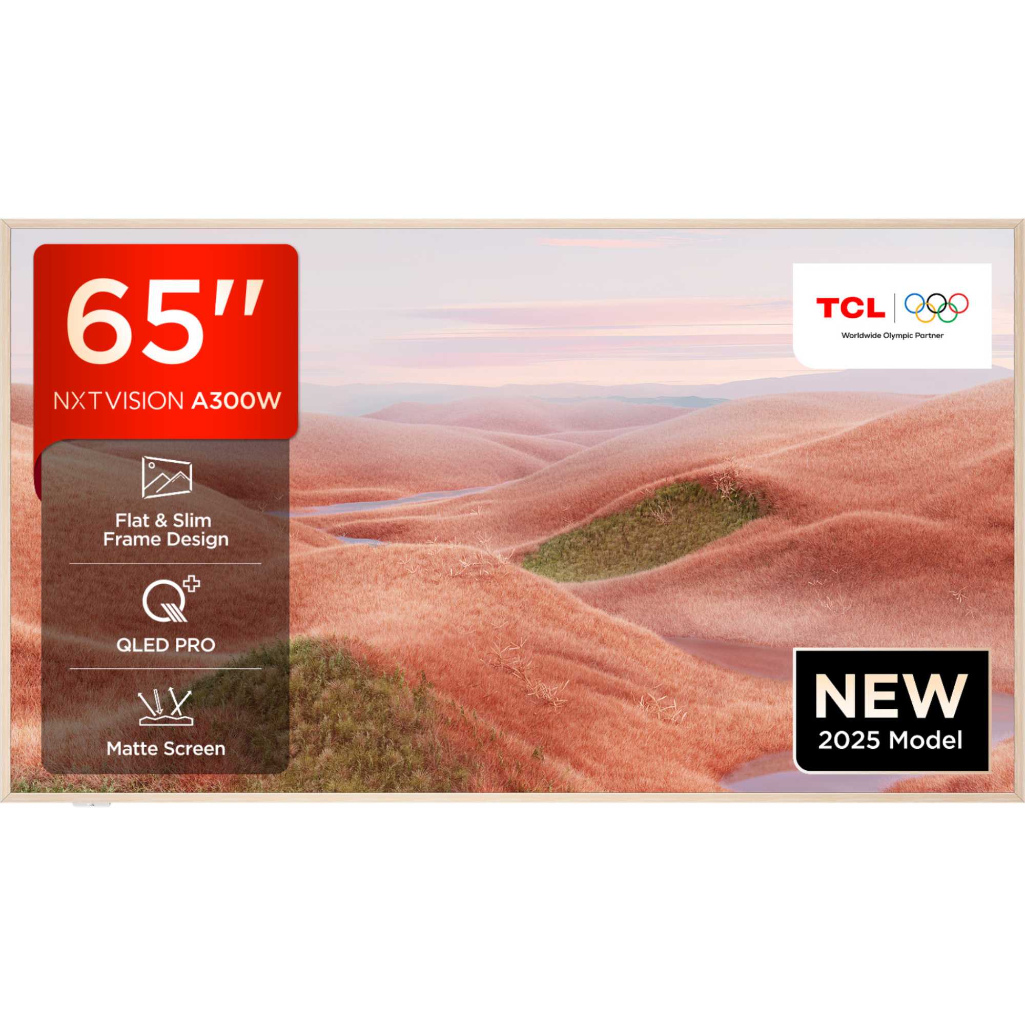 TCL A300W 65" 4K Ultra HD QLED Canvas/Frame Lifestyle TV