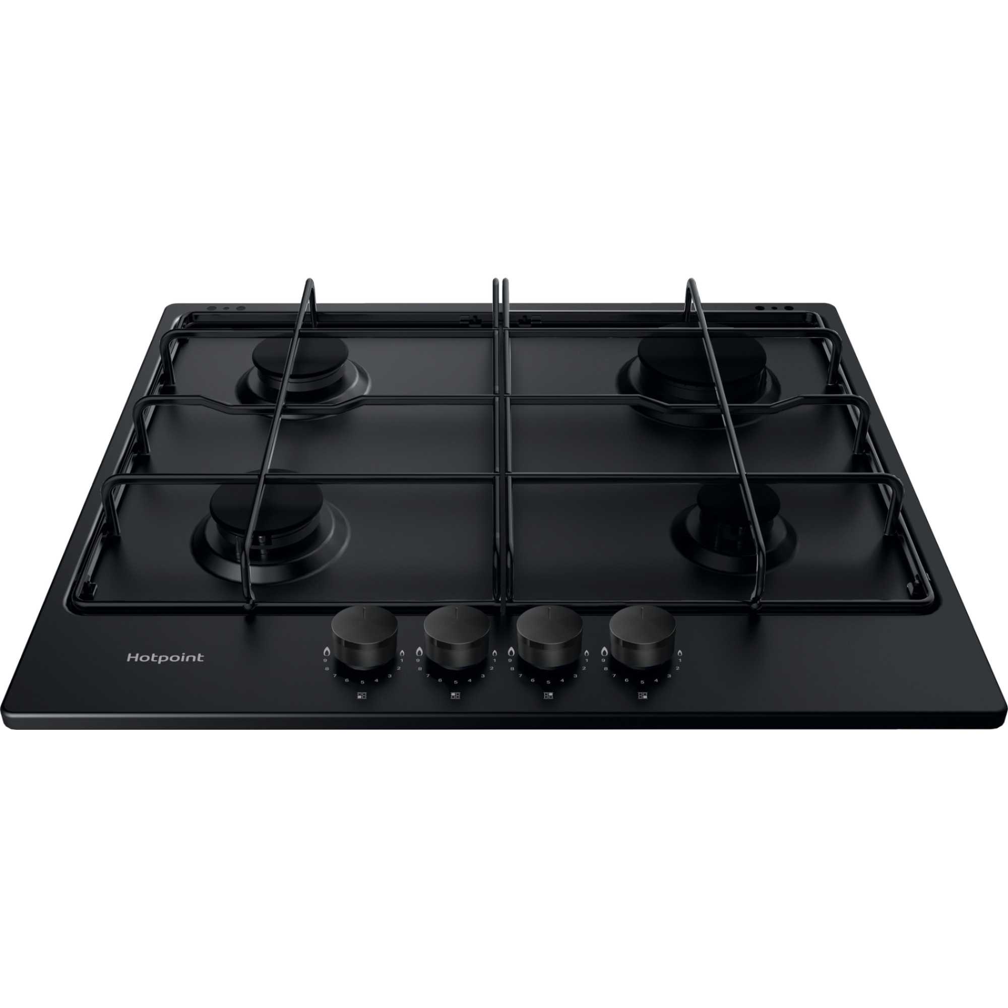 Hotpoint PPH 60P F NB 60cm 4 Burner Gas Hob - Black