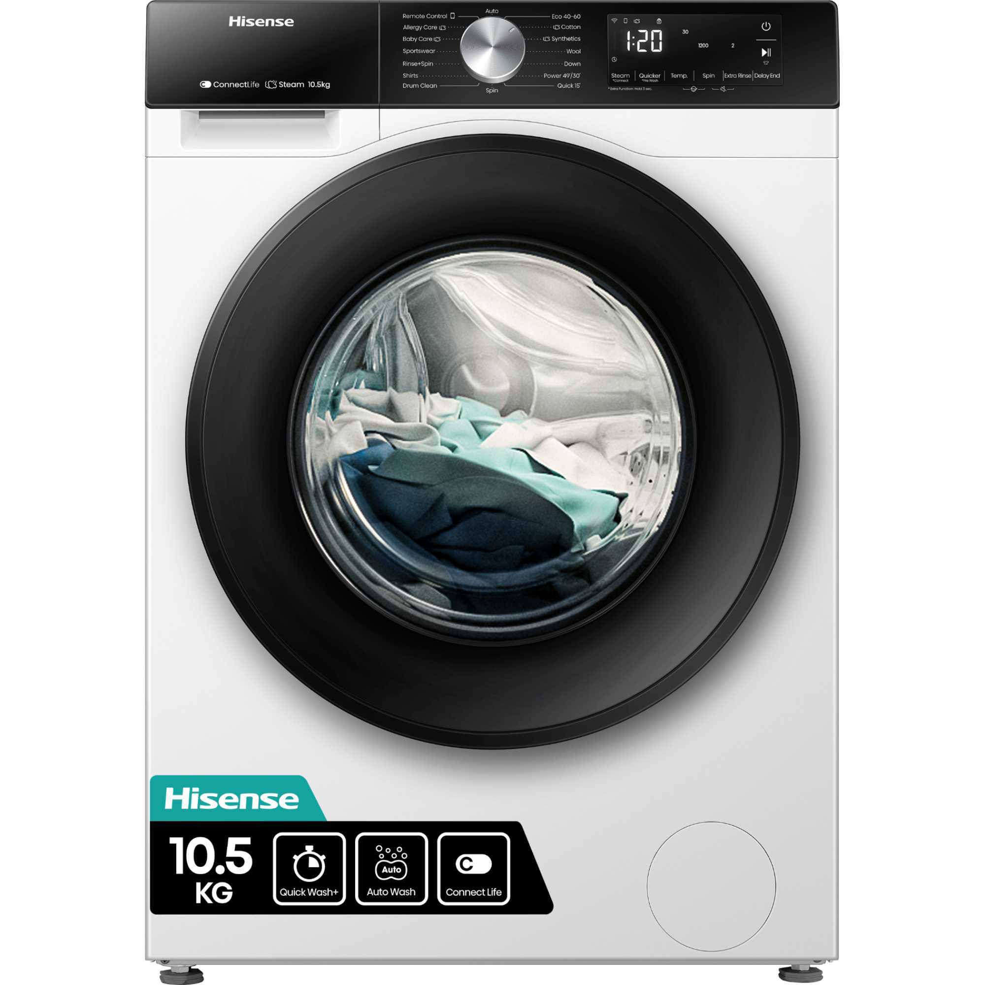 Hisense 3S Series 10.5kg 1400rpm Washing Machine